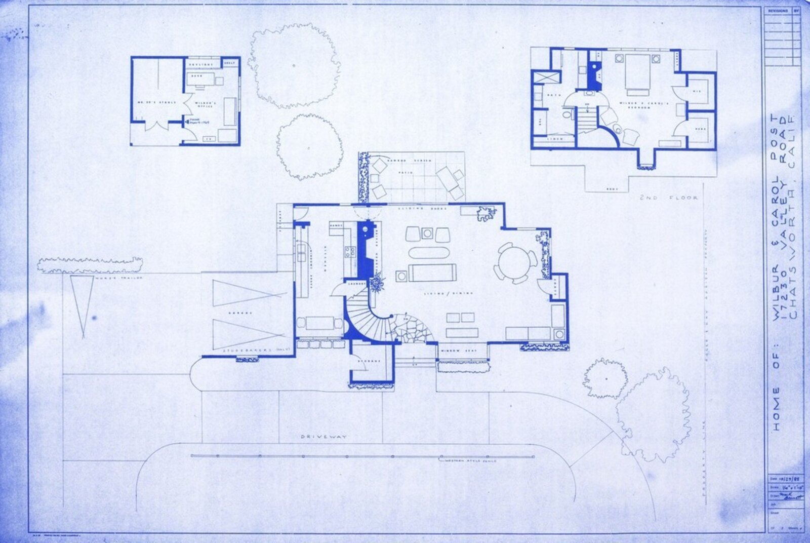 Home of Wilbur and Carol Post (Mr. Ed) by Mark Bennett, 2017