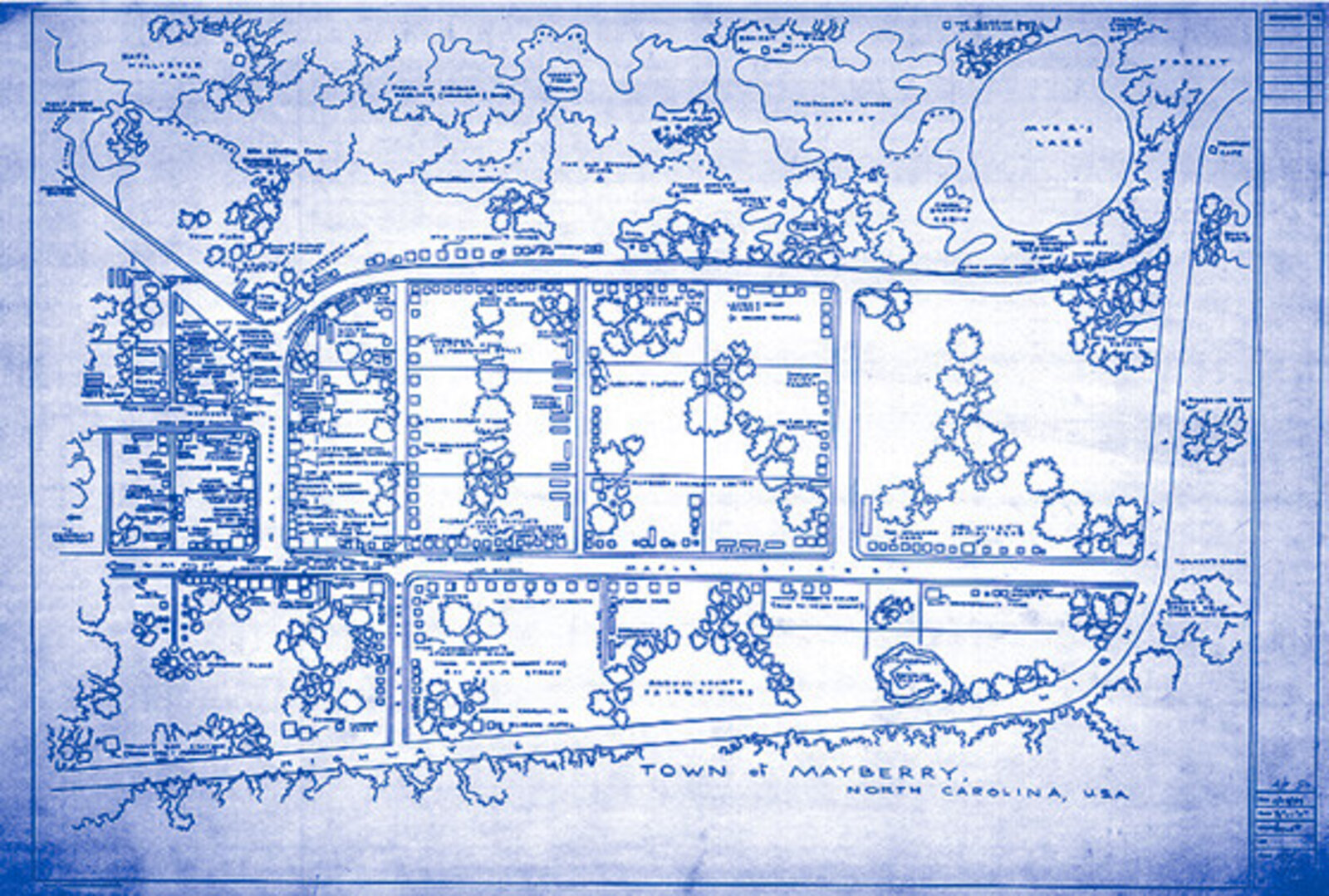Town of Mayberry (The Andy Griffith Show / Mayberry R.F.D.) by Mark Bennett, 1997