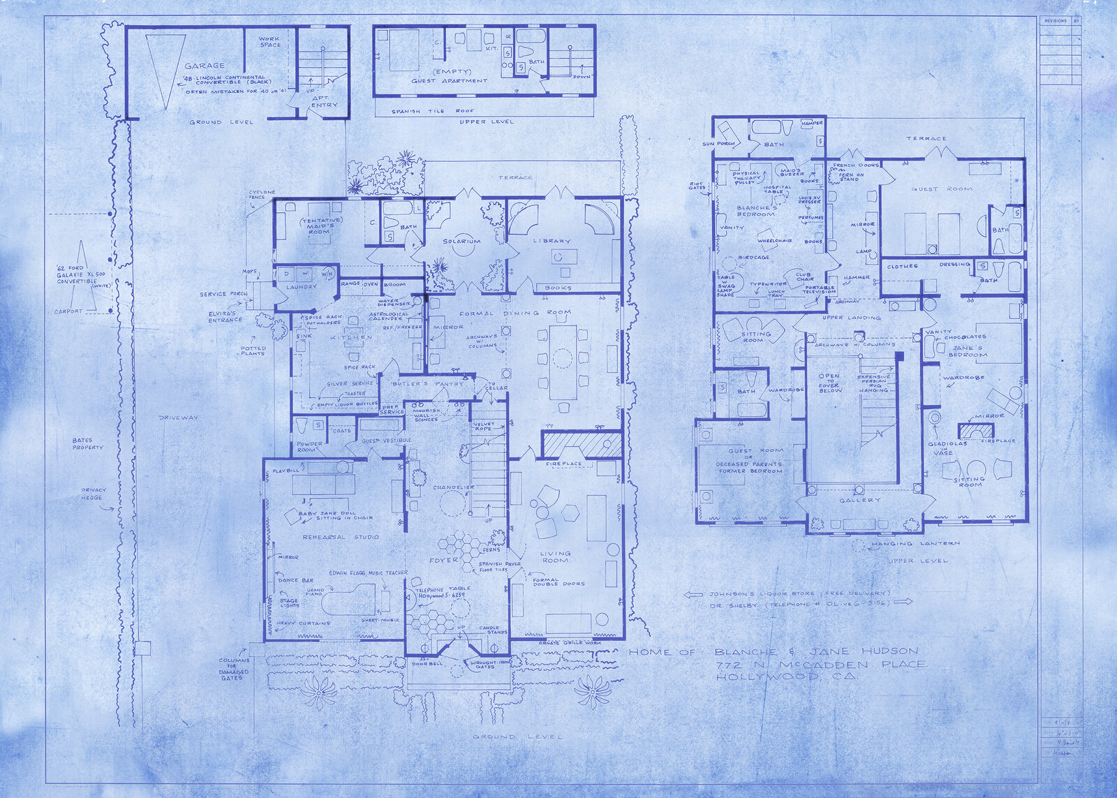 Home of Blanche & Jane Hudson (What Ever Happened to Baby Jane?) by Mark Bennett, 2024
