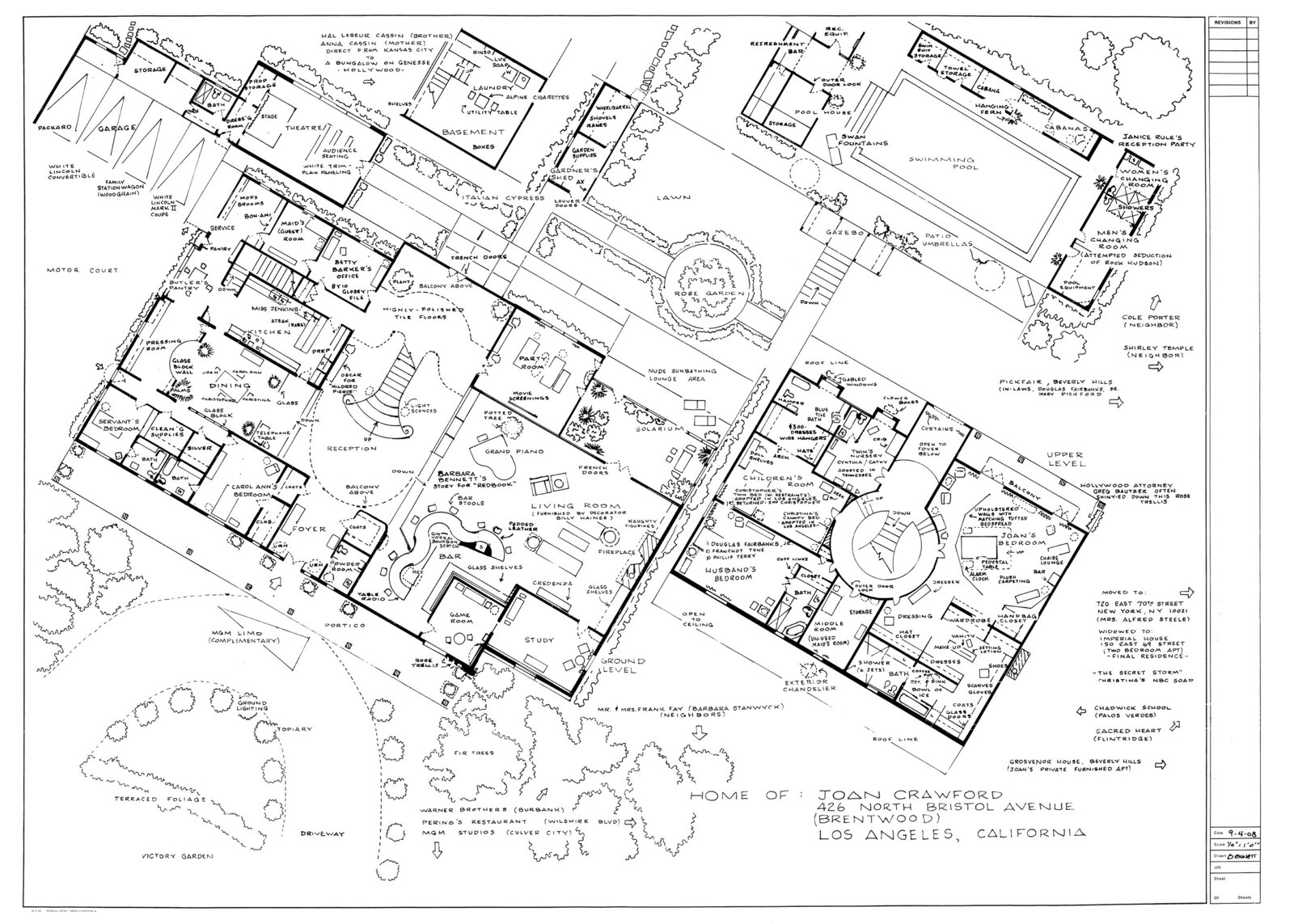 Home of Joan Crawford (Mommie Dearest) by Mark Bennett, 2008