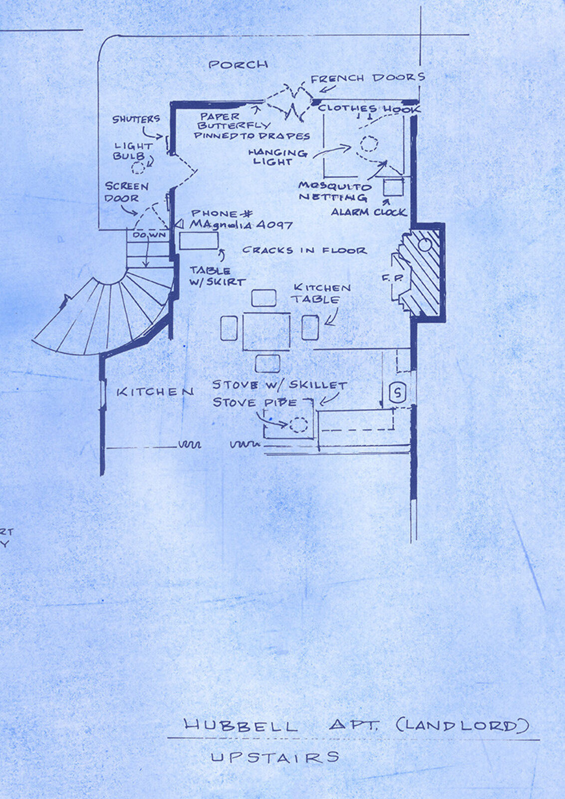 Artwork by Mark Bennett, Home of Blanche DuBois c/o Stanley & Stella Kowalski (A Streetcar Named Desire), Made of Archival pigment print on Hot Press Cotton Rag 