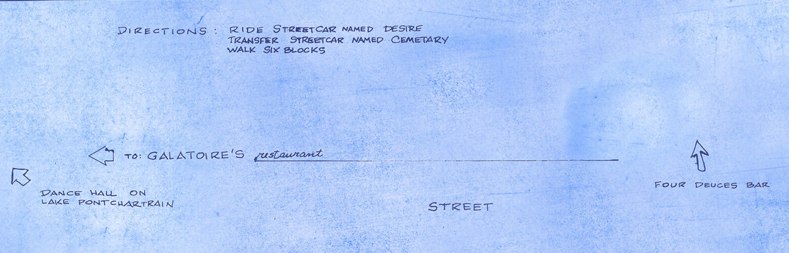 Artwork by Mark Bennett, Home of Blanche DuBois c/o Stanley & Stella Kowalski (A Streetcar Named Desire), Made of Archival pigment print on Hot Press Cotton Rag 