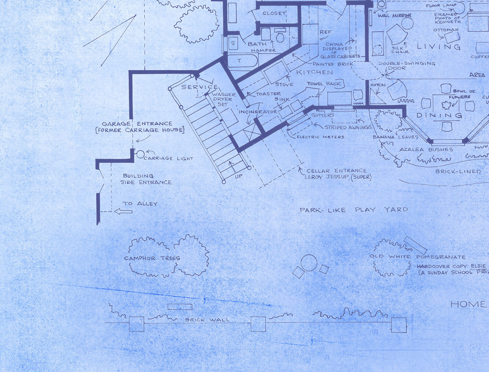 Artwork by Mark Bennett, Home of Colonel & Mrs. Kenneth Penmark (The Bad Seed), Made of Archival pigment print on Hot Press Cotton Rag 