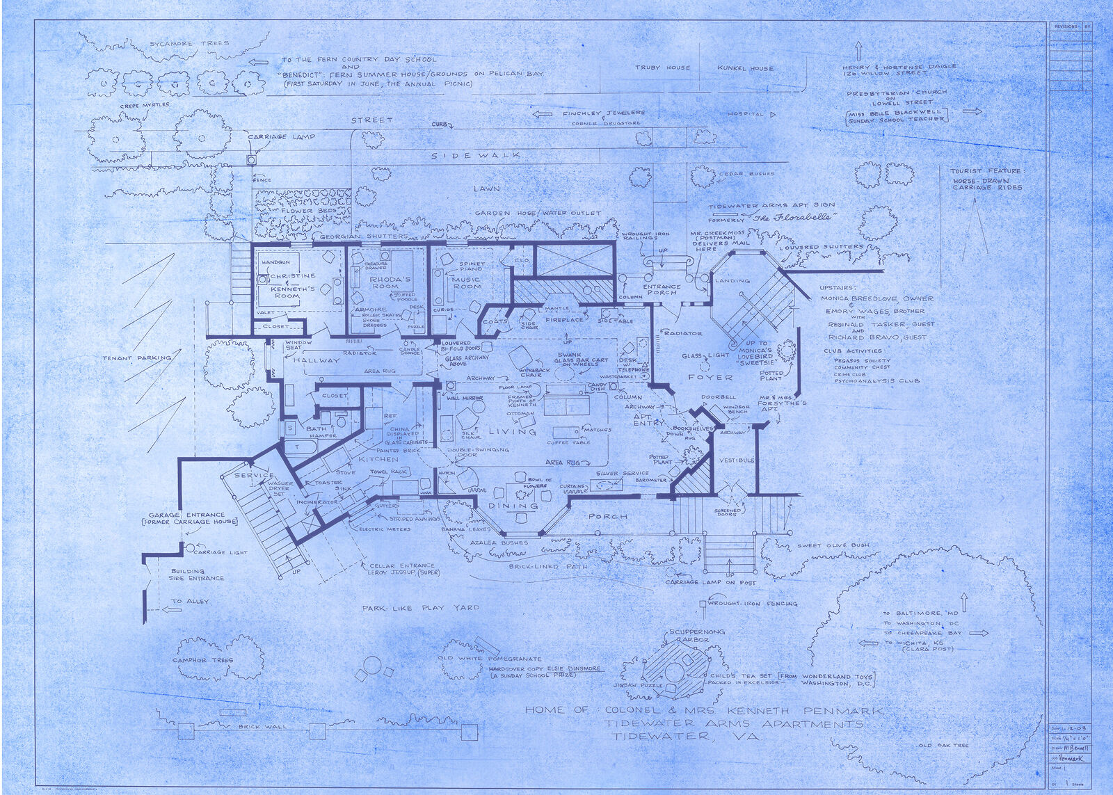 Home of Colonel & Mrs. Kenneth Penmark (The Bad Seed) by Mark Bennett, 2024