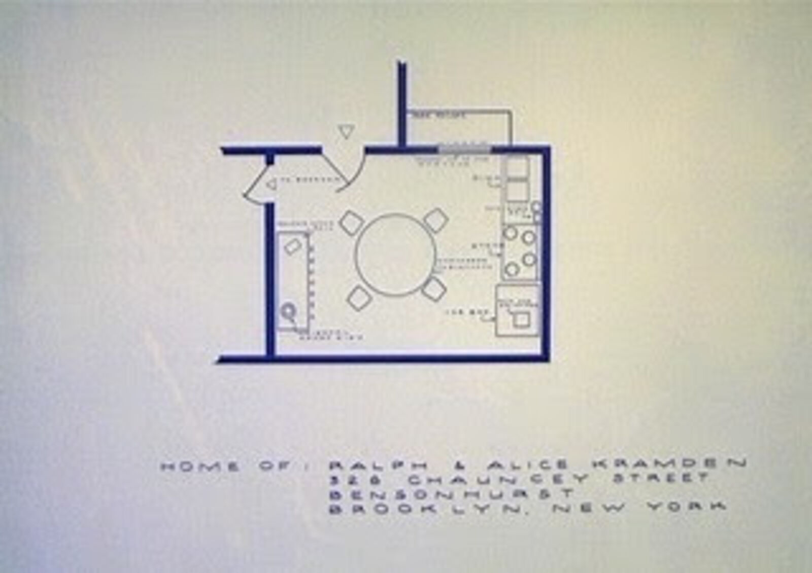 Home of Ralph & Alice Kramden (The Honeymooners) by Mark Bennett, 1995