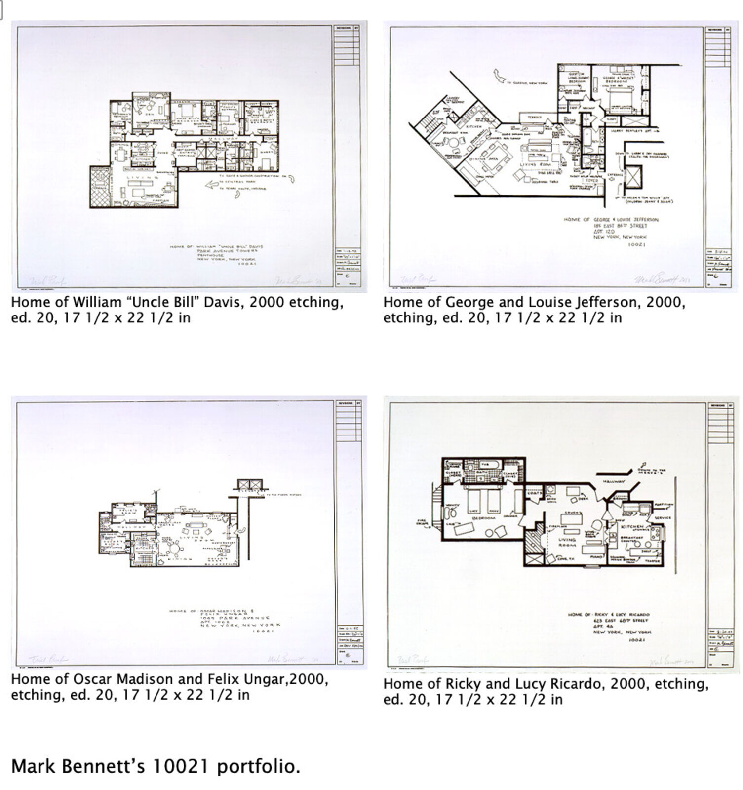 A black-and-white architectural floor plan of a penthouse layout.