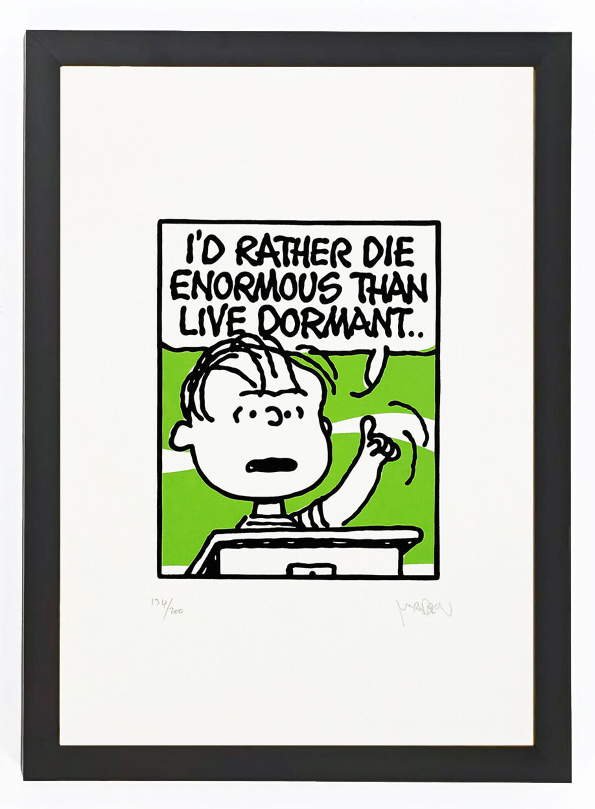 Artwork by Mark Drew, Die Enormous - Jay-Z (framed hand signed screen print), Made of Screen Print 