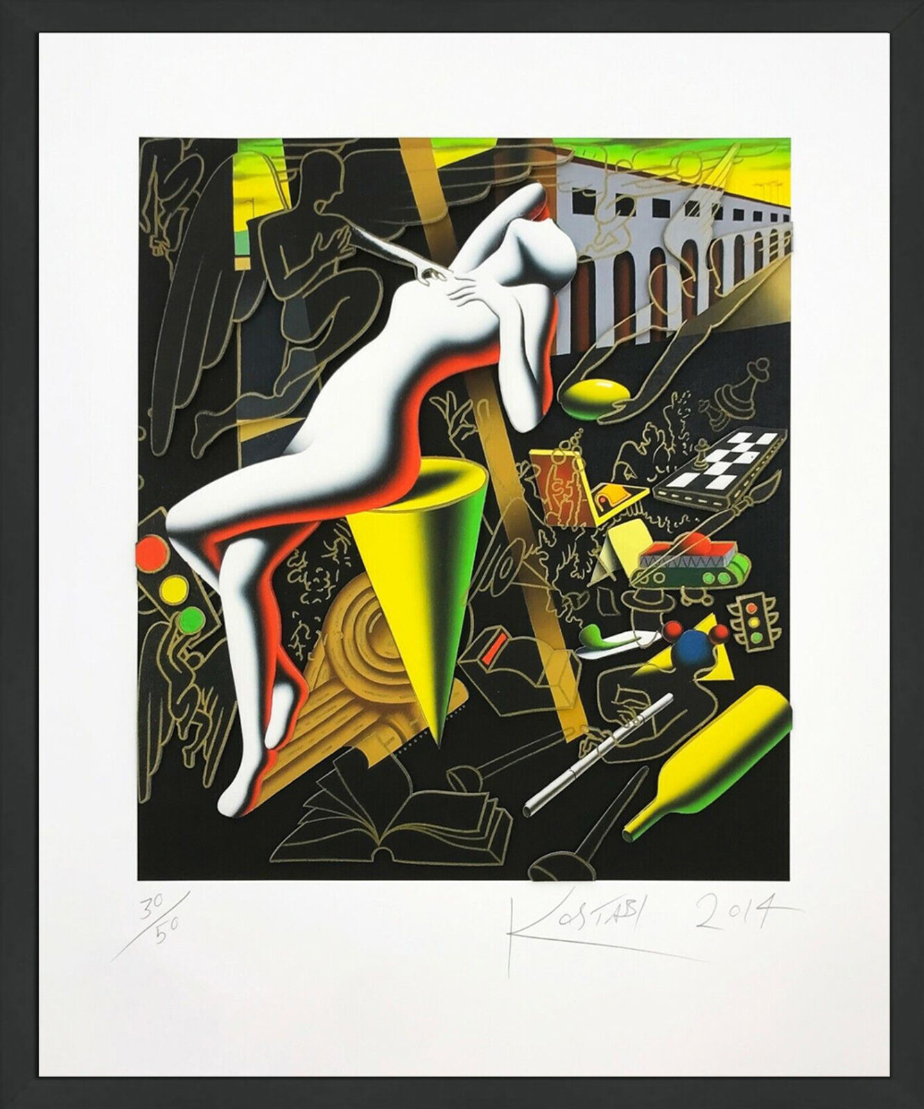 IMPERFECT BALANCE by Mark Kostabi, 2014