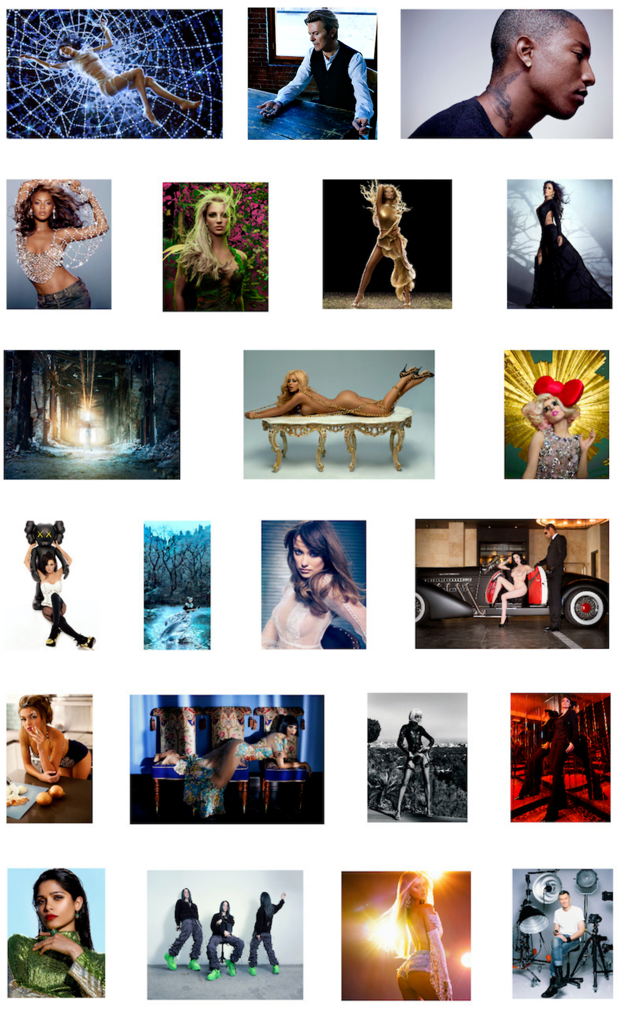 Artwork by Markus Klinko, MARKUS KLINKO - 21, Made of Each of the 21 images is printed on heavyweight archival paper and contained in an ingenious plexiglass box that serves as a framing device and portable gallery. Print 