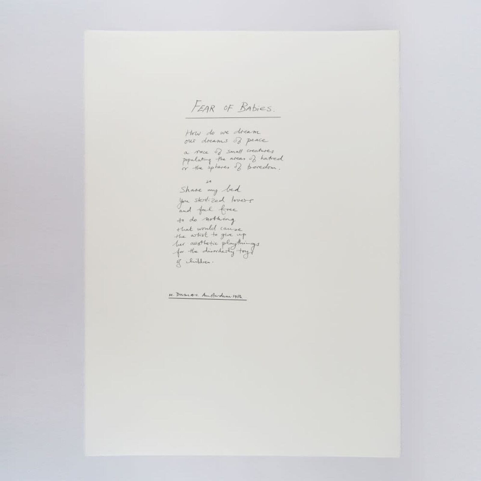 A group of six black and white drawings of a child's face.