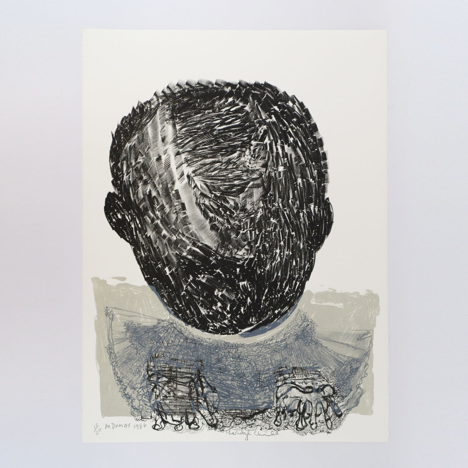 Artwork by Marlene Dumas, Fear of Babies, Made of Lithograph on paper 