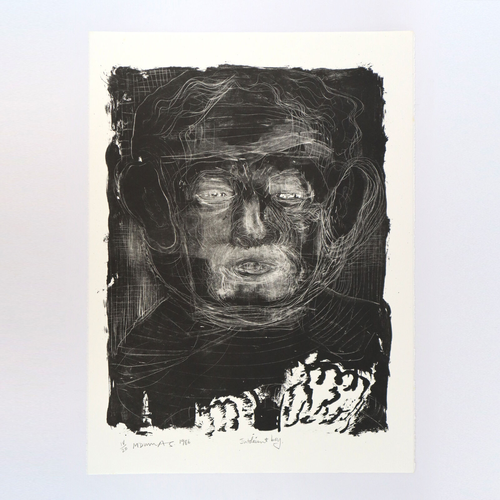 Artwork by Marlene Dumas, Fear of Babies, Made of Lithograph on paper 