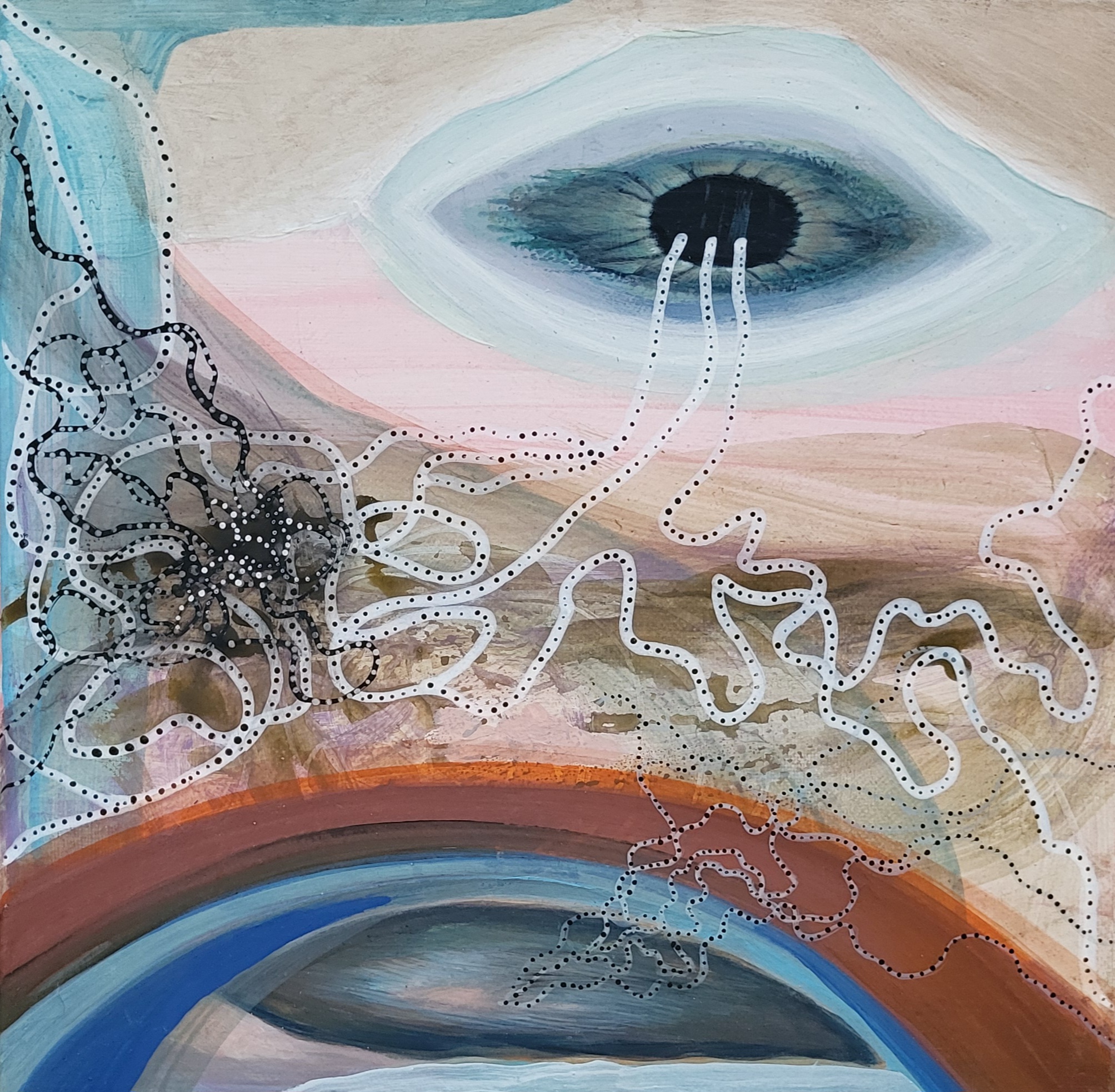 Neuronal connections in the brain of an ADHD embryo by Marta Jamróg, 2025