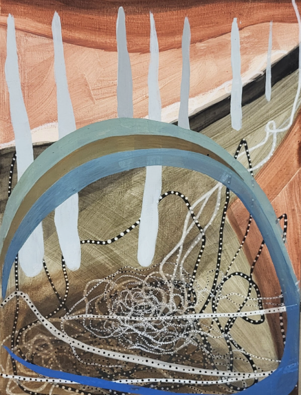 Neuronal connections in the brain of an ADHD embryo by Marta Jamróg, 2025