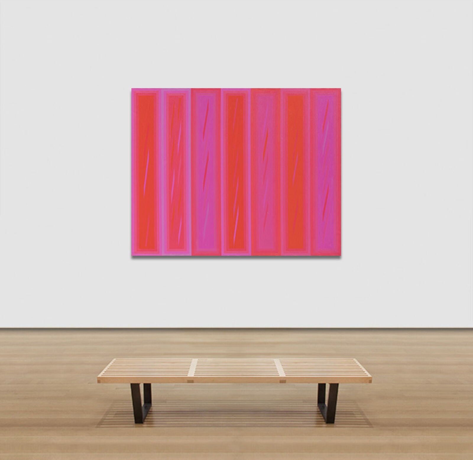Artwork by Martin Canin, Red Painting, Made of Oil on Canvas 