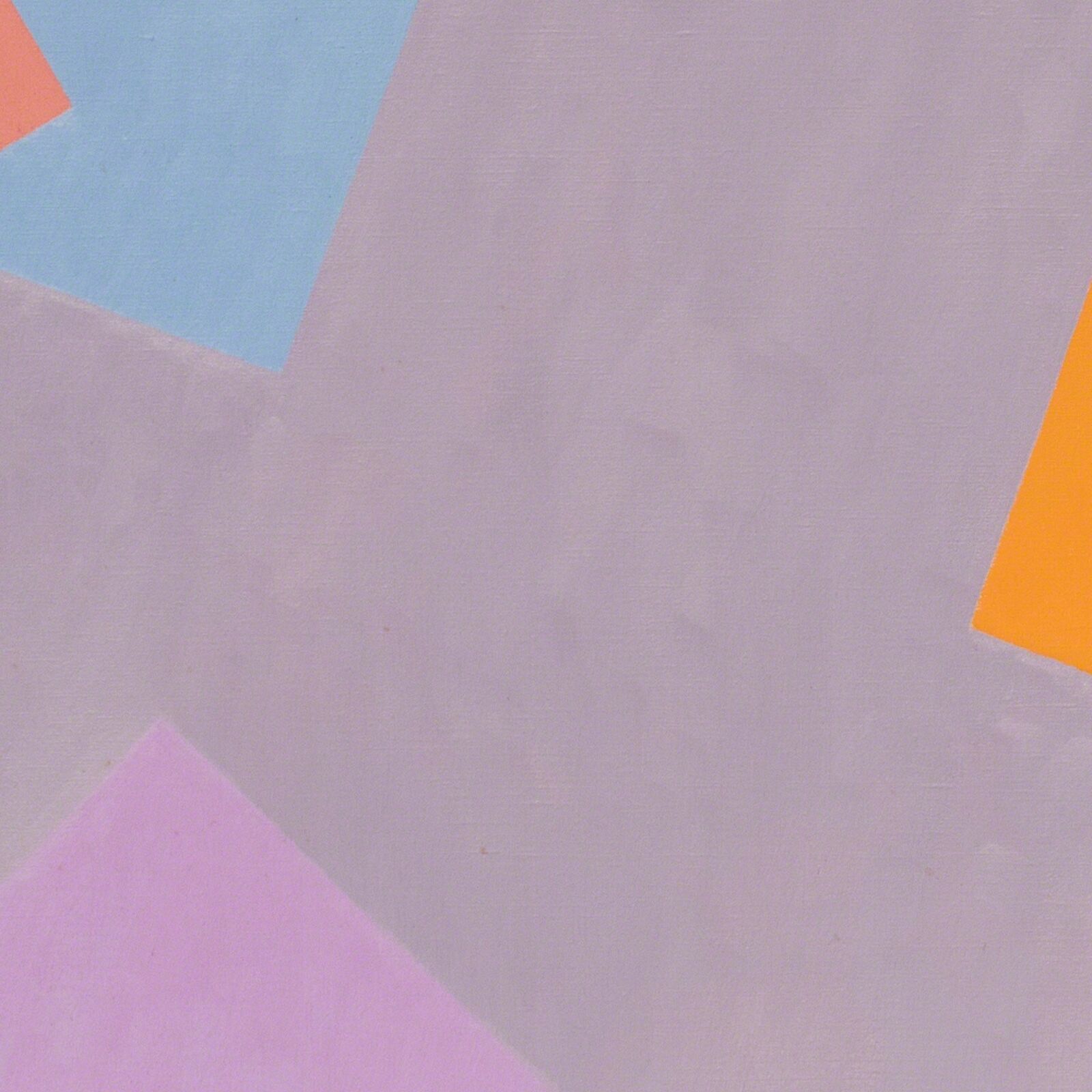 A painting of colorful squares on a purple background.