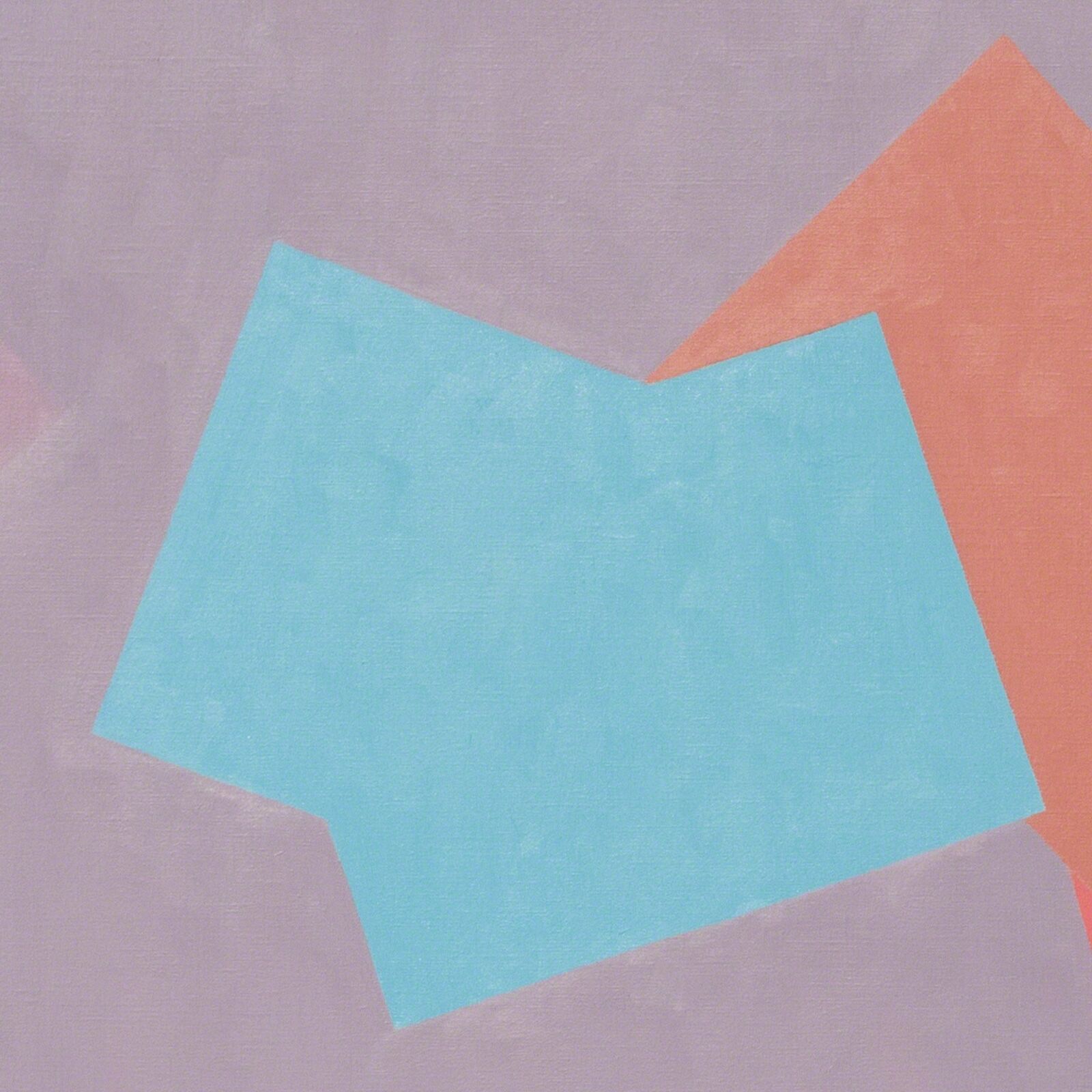 A painting of colorful squares on a purple background.