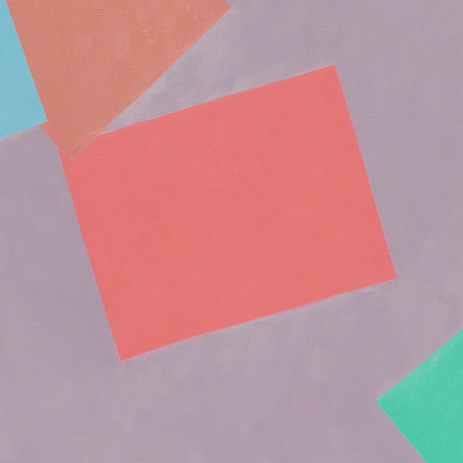 A painting of colorful squares on a purple background.