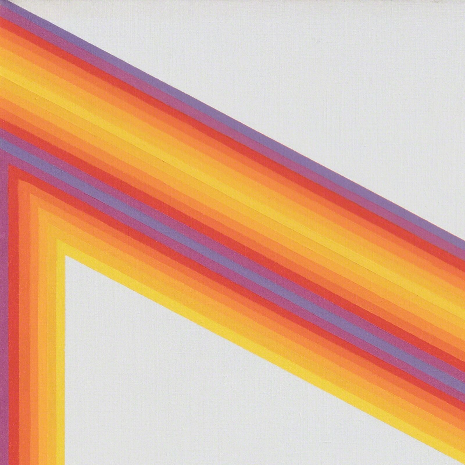 Artwork by Martin Canin, Untitled - Yellow, Orange, Purple, Made of Oil on Canvas 