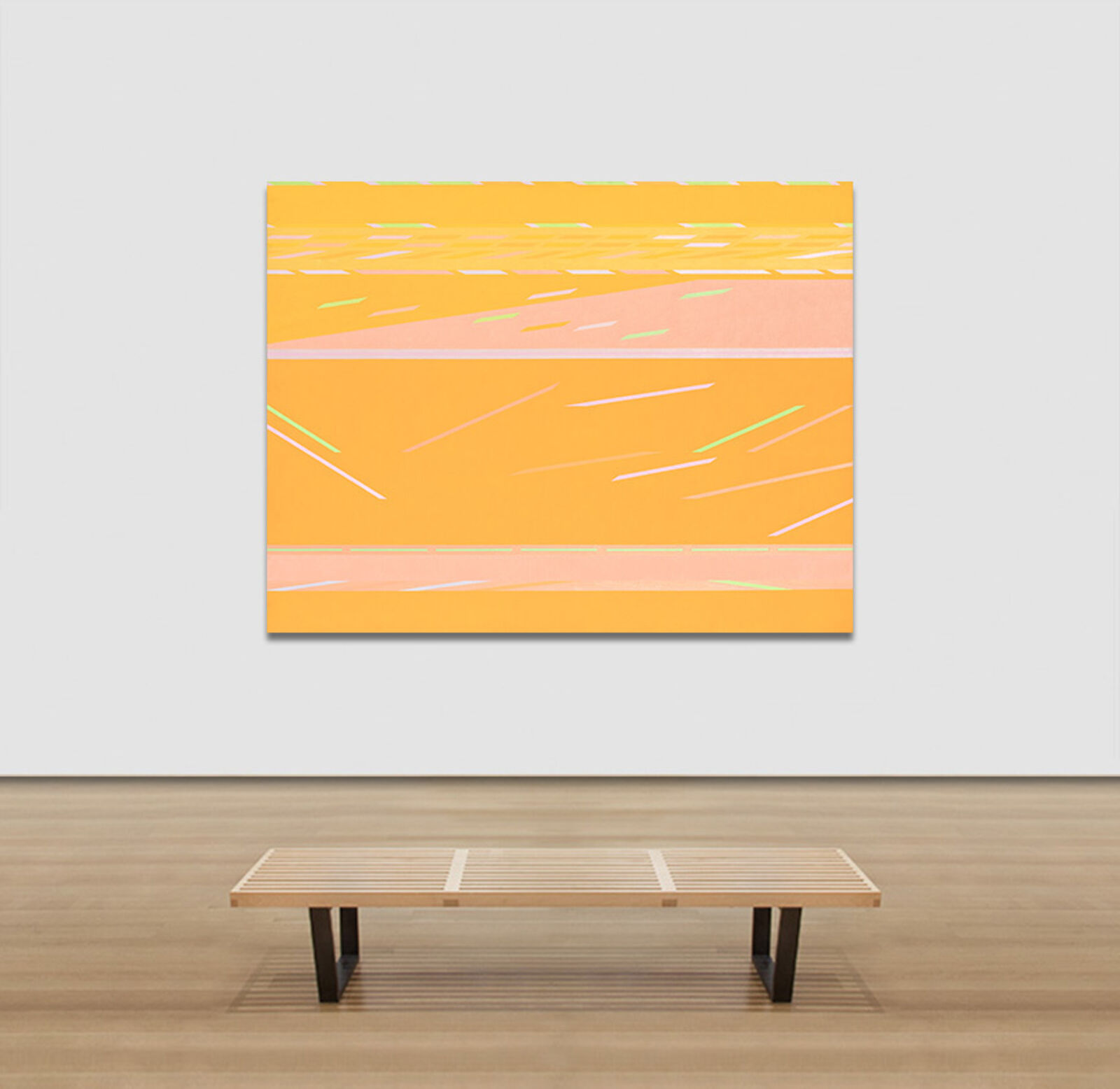 Artwork by Martin Canin, Yellow Flight, Made of Oil on Canvas 