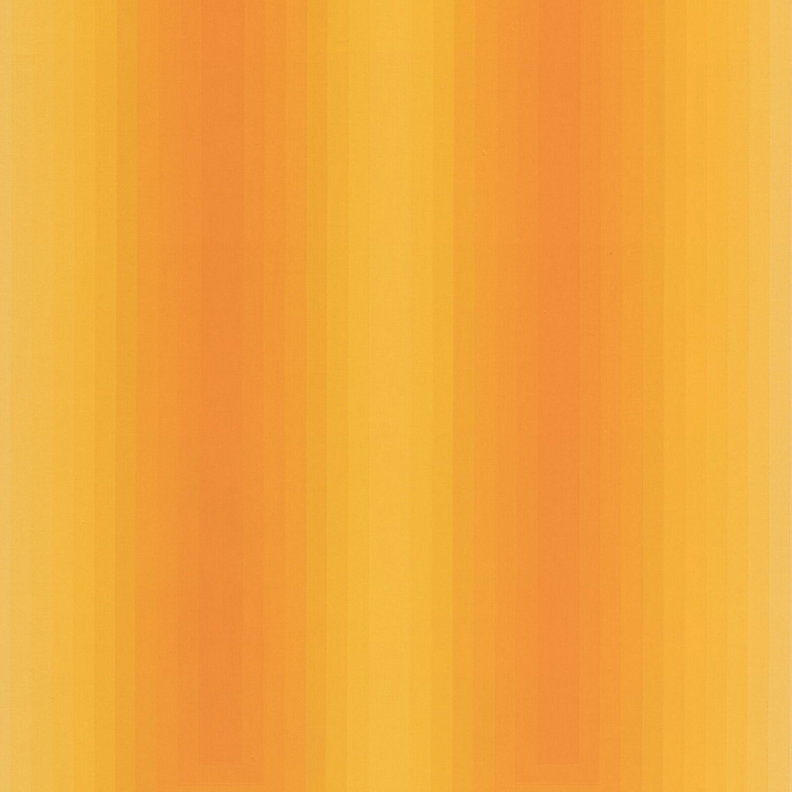 an orange and yellow striped background with a white border