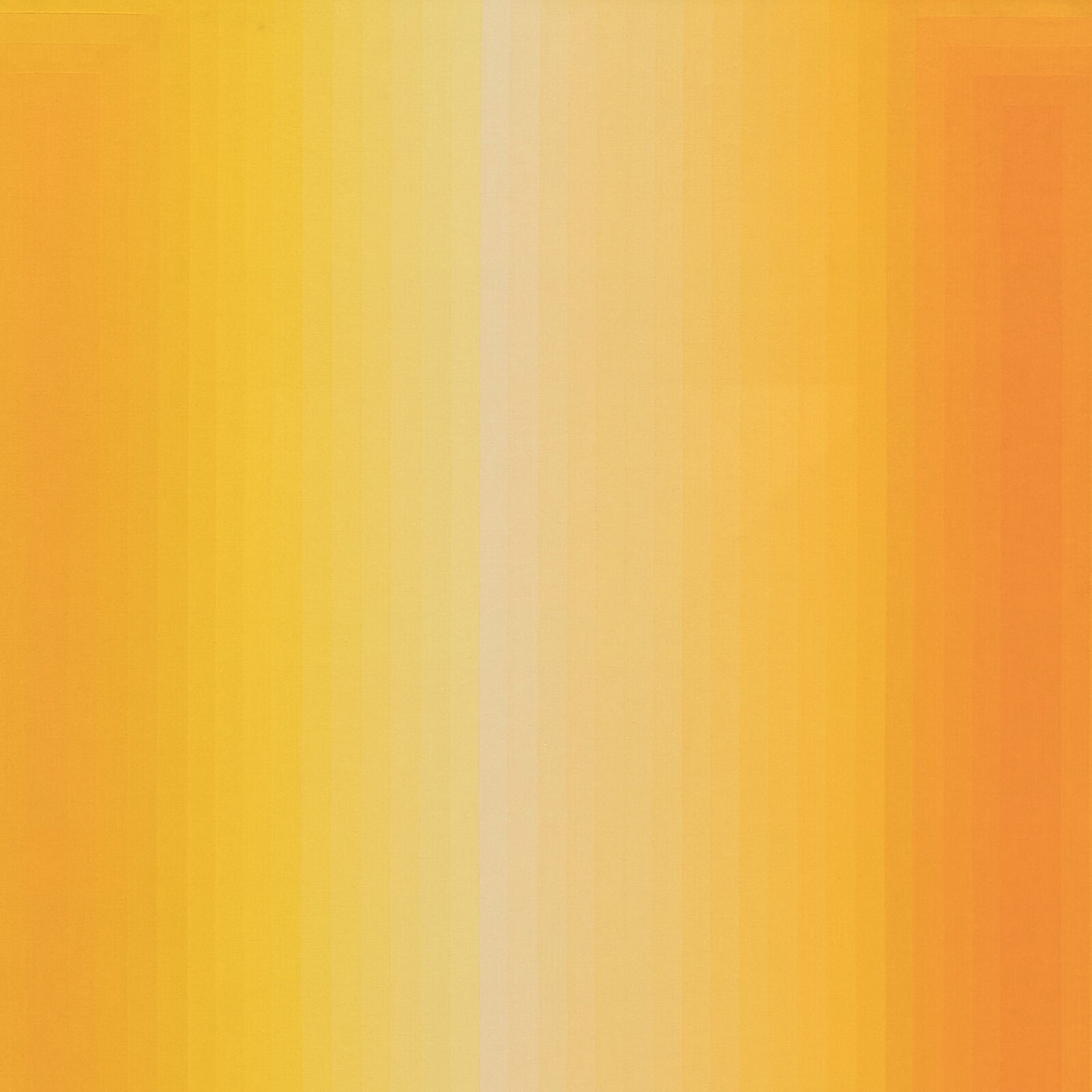 an orange and yellow striped background with a white border