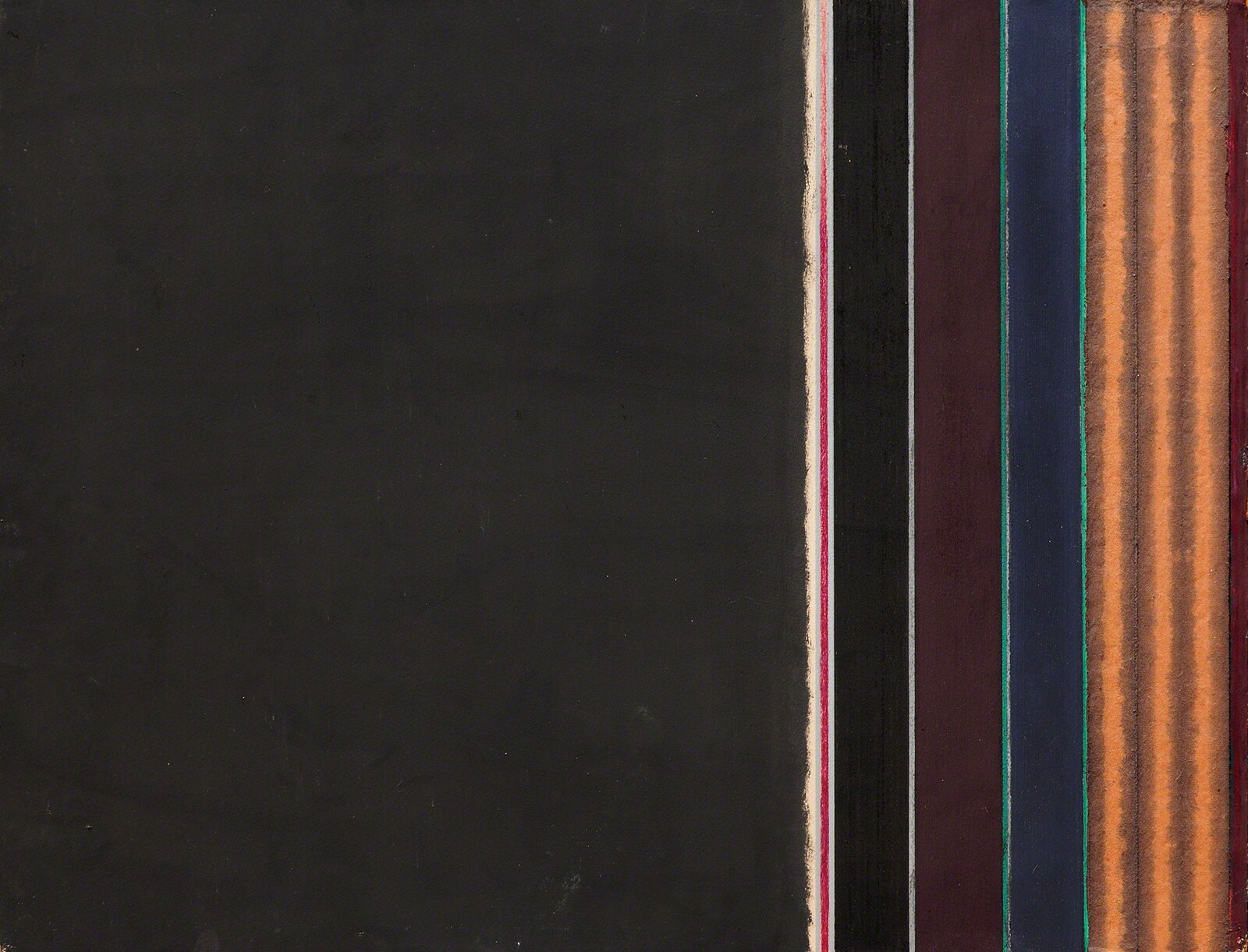 Untitled - Black, Rust, Purple and Blue