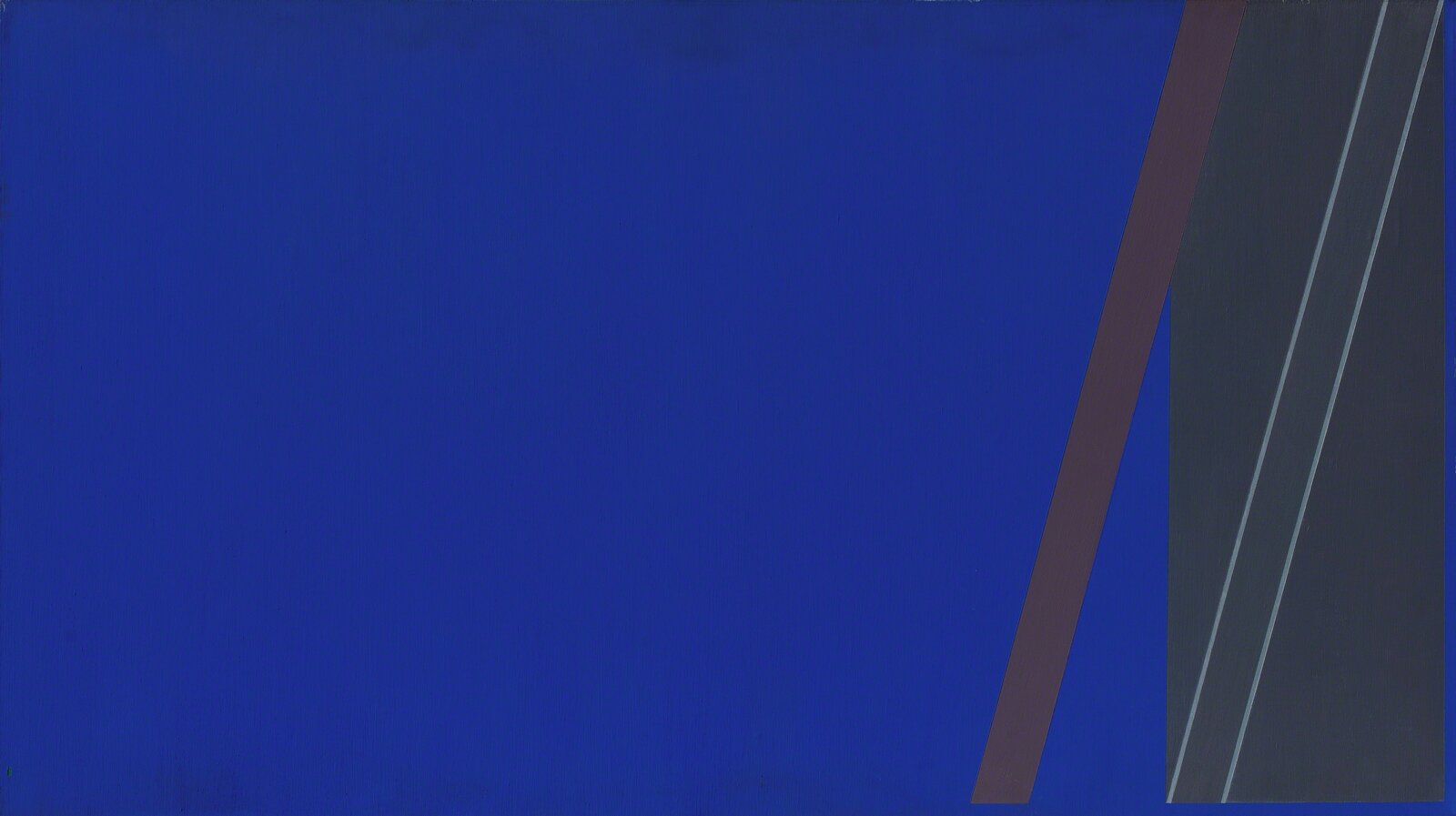 Artwork by Martin Canin, Untitled - Blue and Gray, Made of Oil on Canvas 