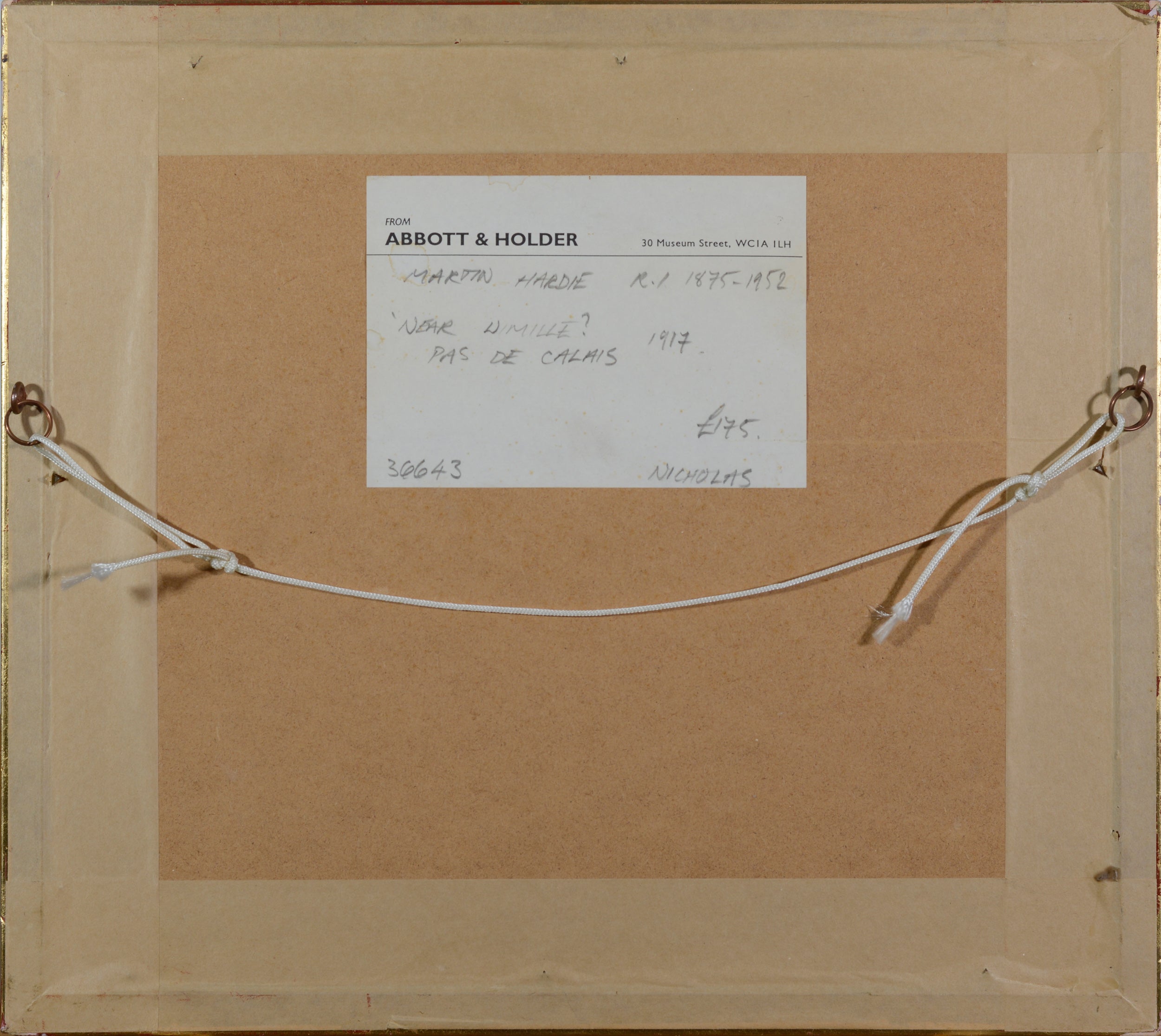 A watercolor painting of a landscape with a cloudy sky.