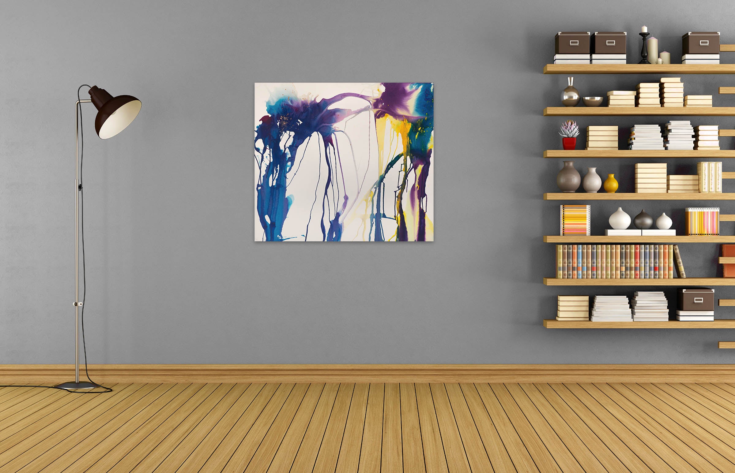 Artwork by Martín Reyna, Untitled (Ref 12102), Made of Ink on paper mounted on canvas 