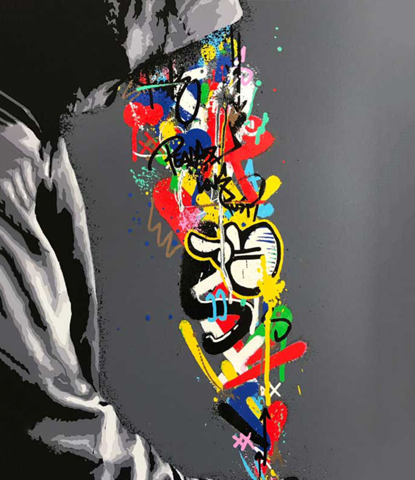 Artwork by Martin Whatson, CONNECTION, Made of Screenprint 