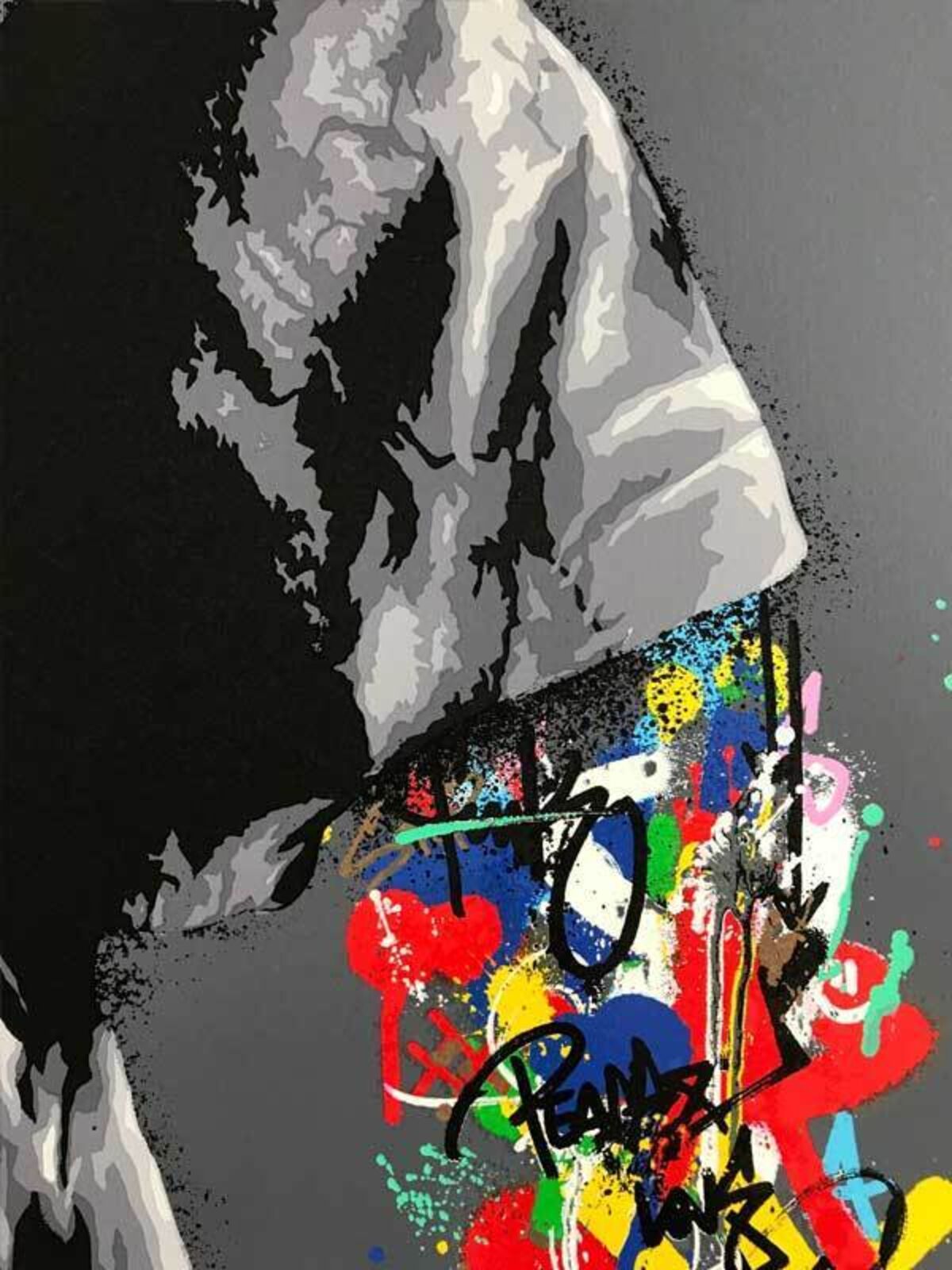 Artwork by Martin Whatson, CONNECTION, Made of Screenprint 