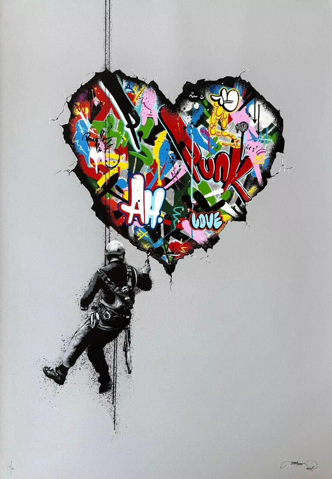 Artwork by Martin Whatson, Cracked , Made of Screen print 
