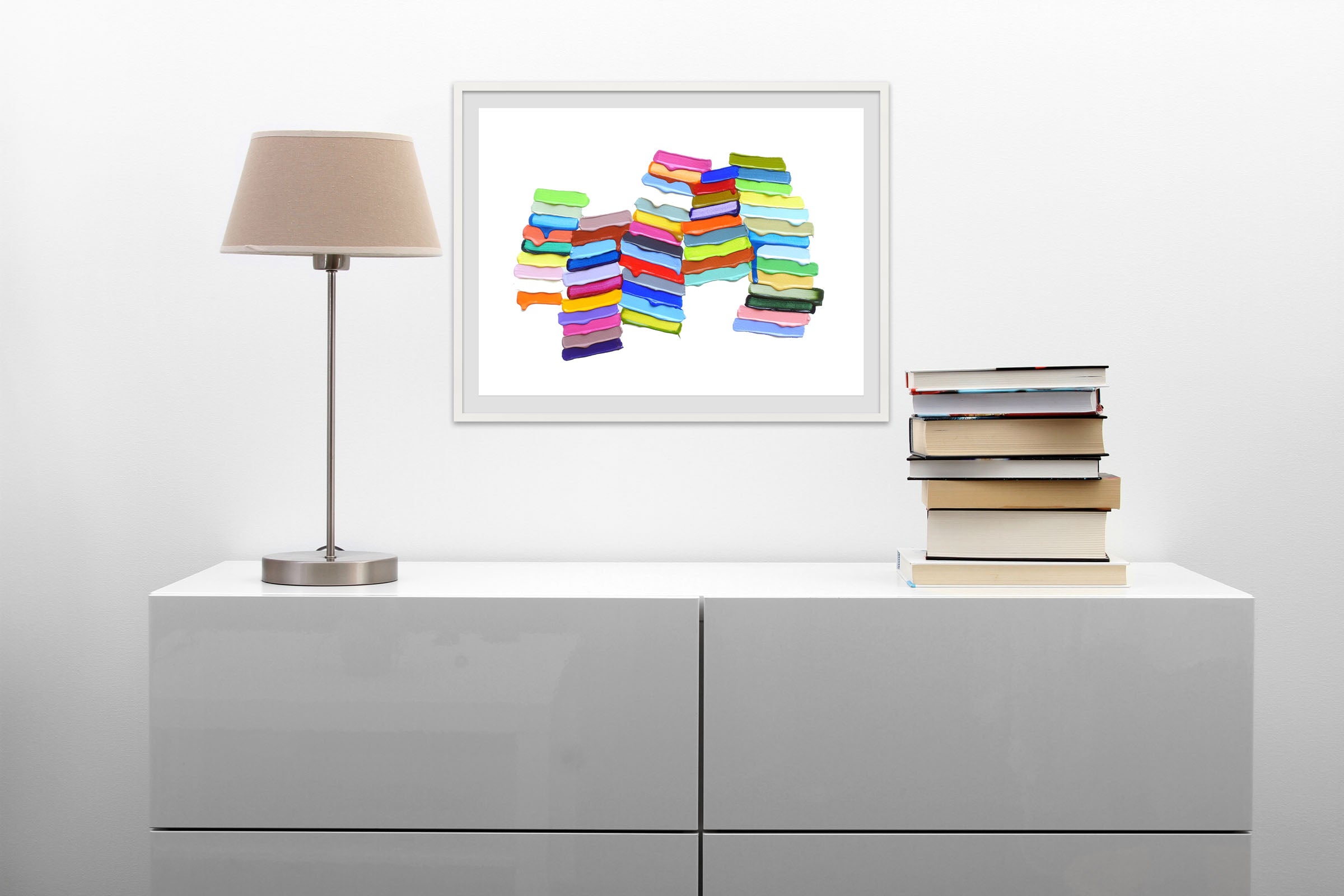 Artwork by Martina Nehrling, Clench, Made of Acrylic on Montval paper 