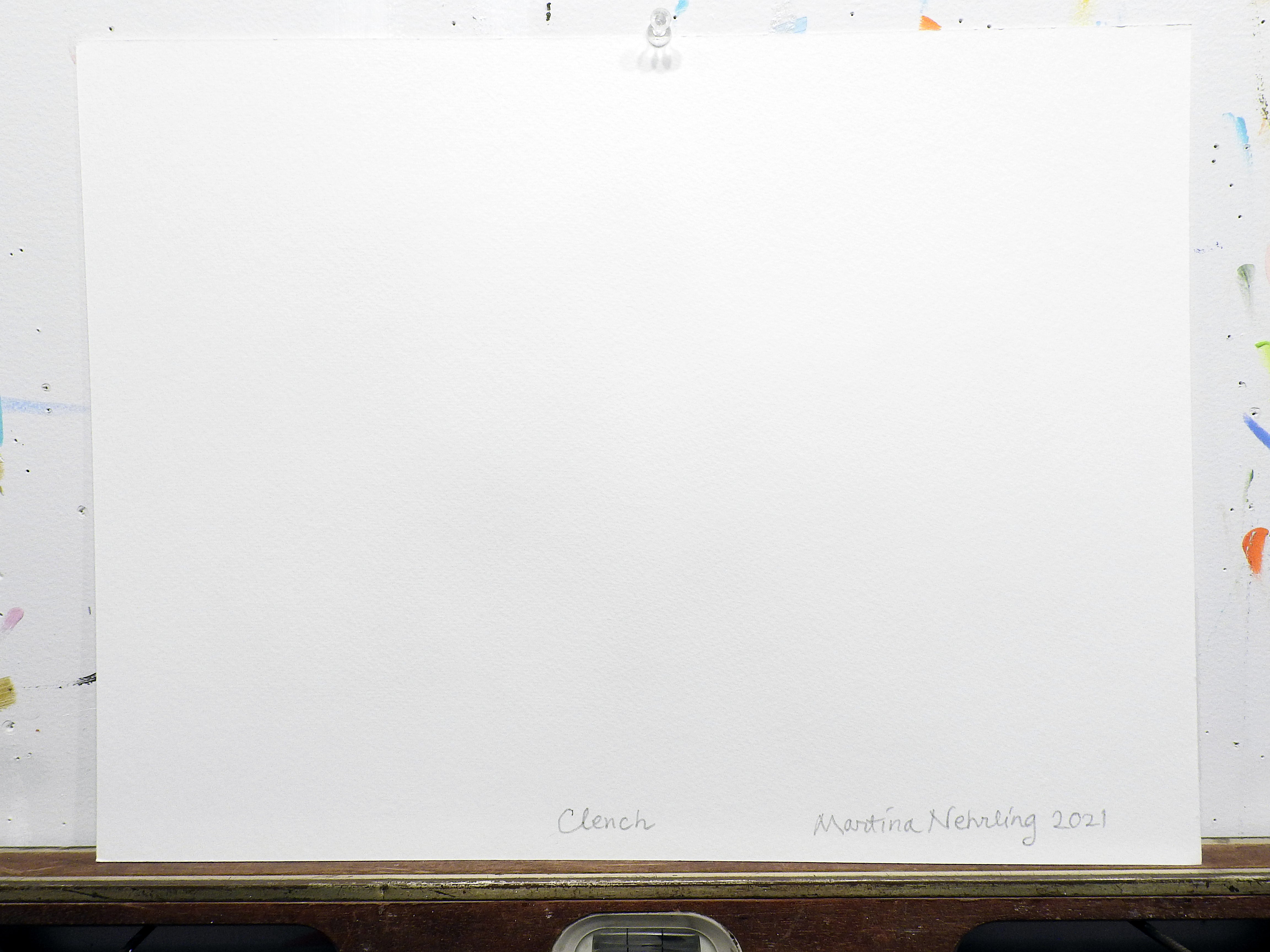 Artwork by Martina Nehrling, Clench, Made of Acrylic on Montval paper 