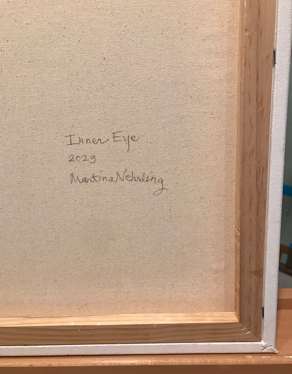 Artwork by Martina Nehrling, Inner Eye, Made of Acrylic on Paper Mounted on Canvas 