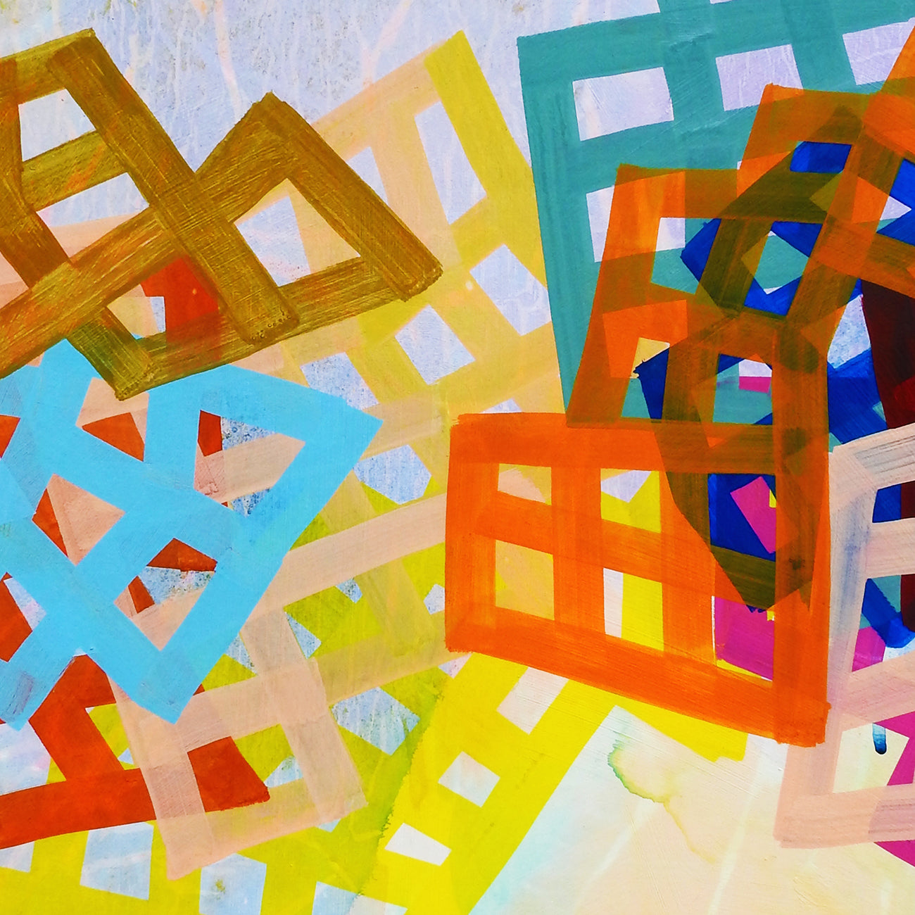 Artwork by Martina Nehrling, Inner Eye, Made of Acrylic on Paper Mounted on Canvas 