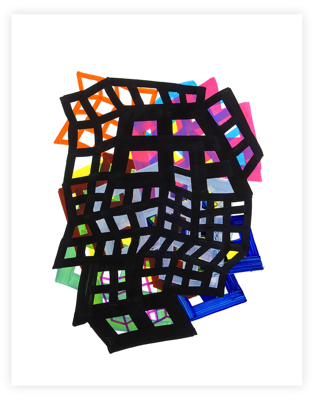 A picture of a piece of art that is made out of paper.