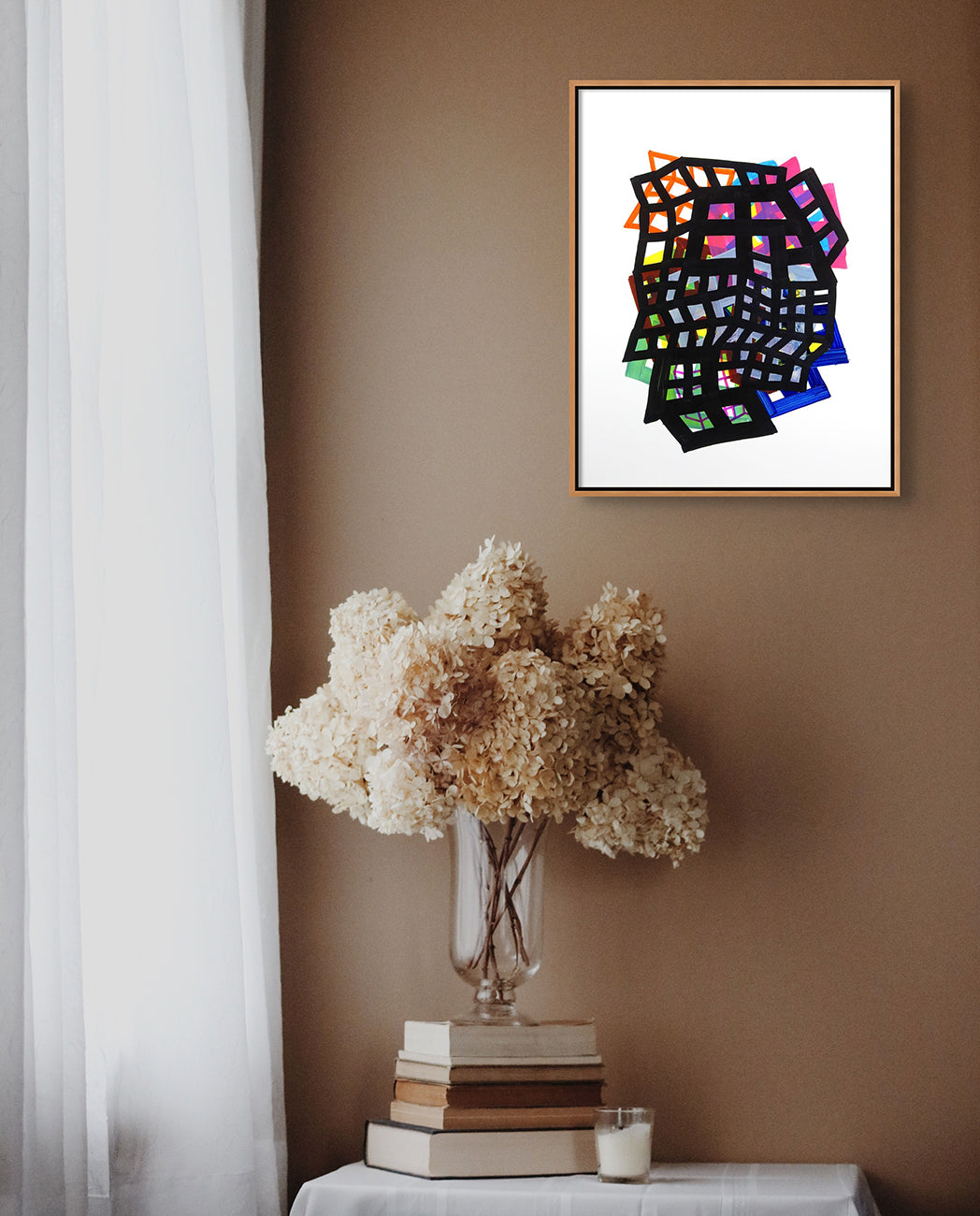A picture of a piece of art that is made out of paper.