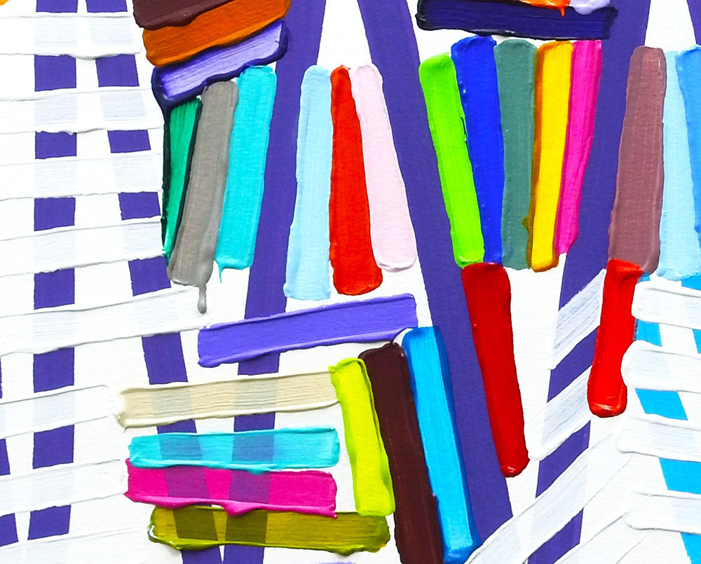 Artwork by Martina Nehrling, Leaning In, Made of Acrylic on Montval paper 