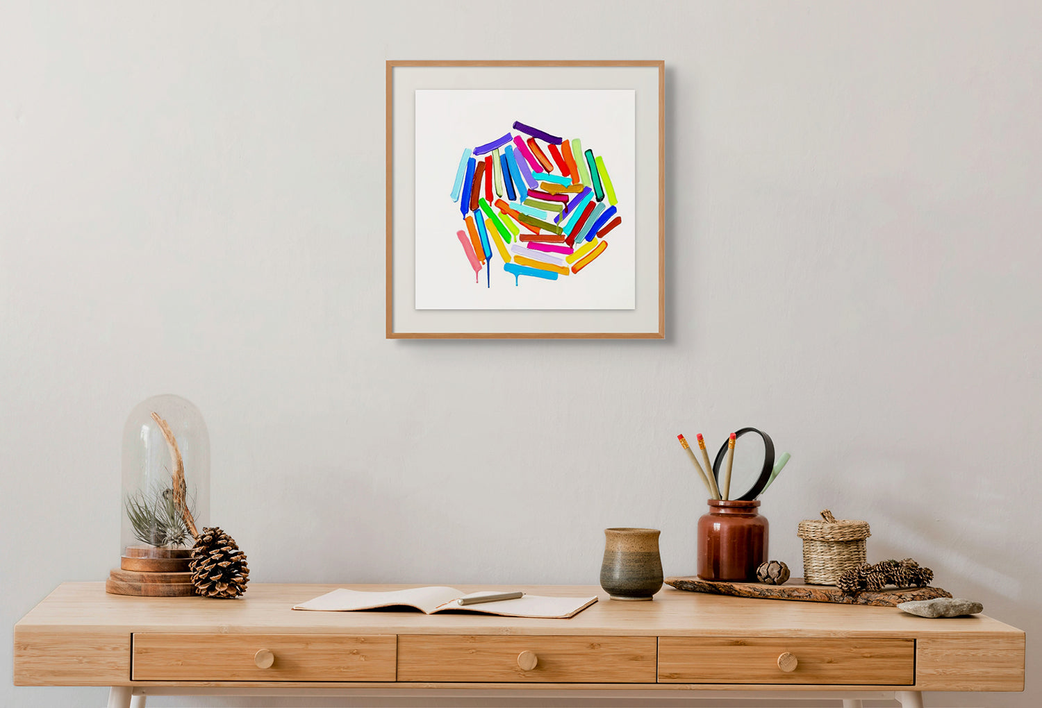 Artwork by Martina Nehrling, Start, Made of Acrylic on Montval paper 