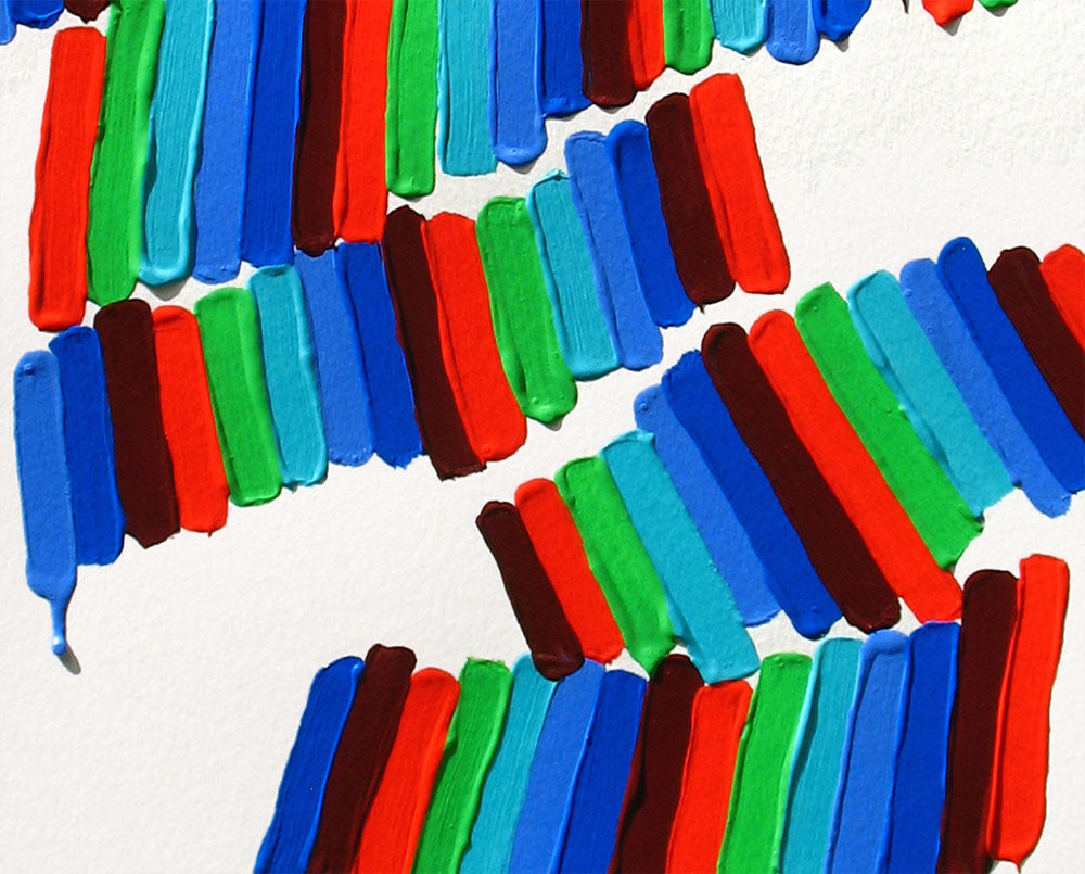 Artwork by Martina Nehrling, Unfurling, Made of Acrylic on Montval paper 