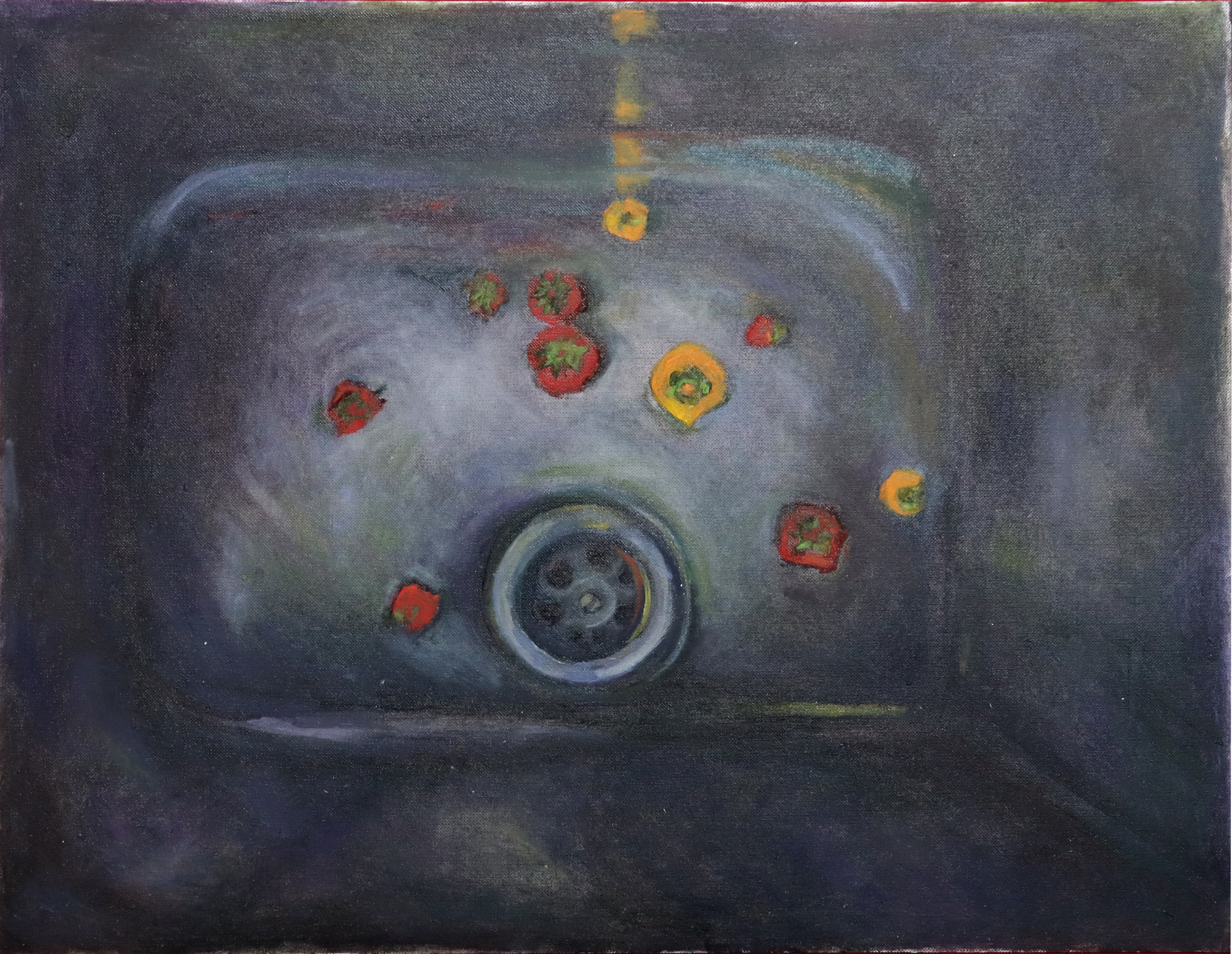 Le ciel rougissait sur l’horizon : j’ai compris que les morts ne reviendraient plus au printemps II by Maryam Izadifard, 2025