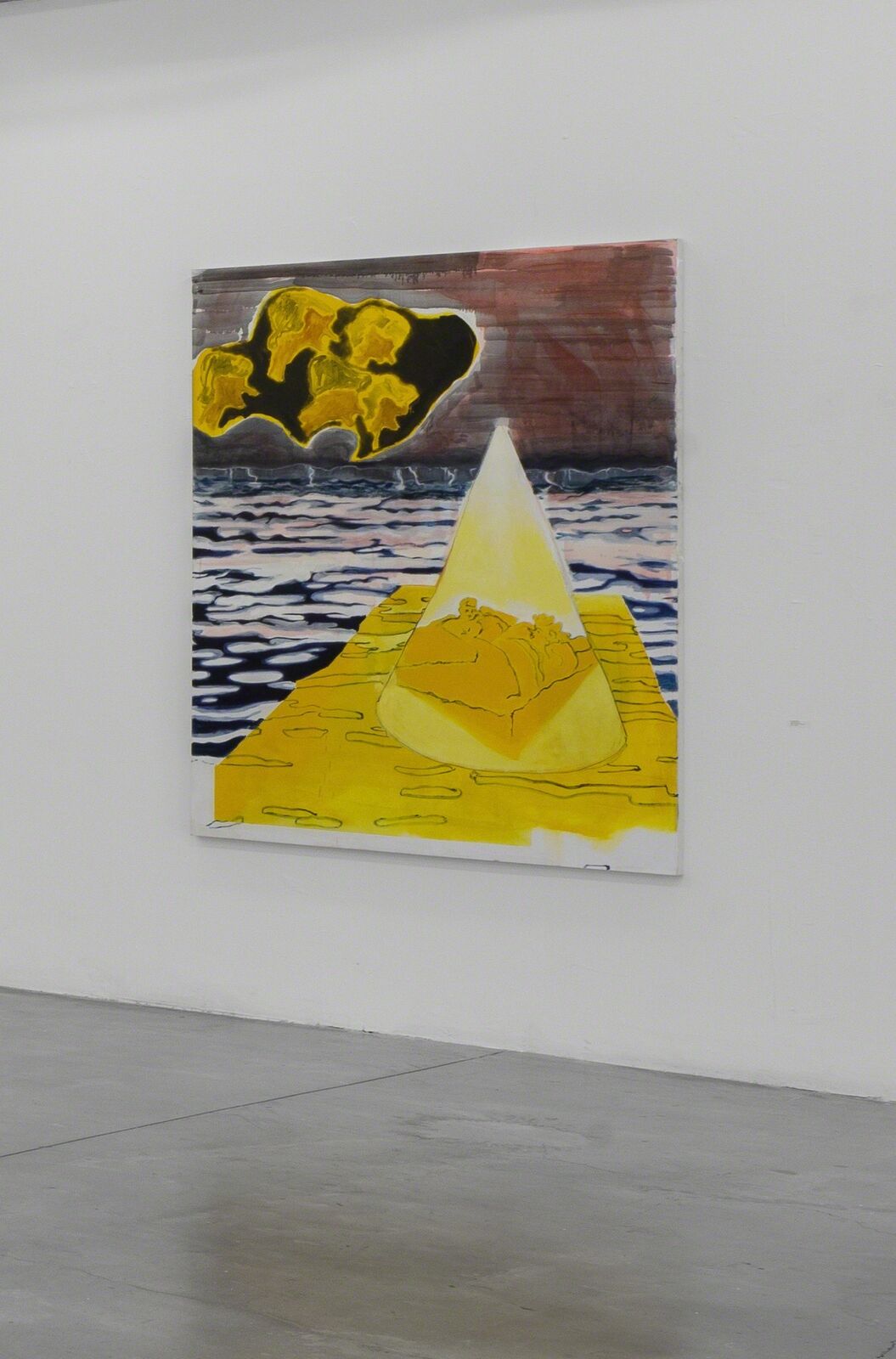 Artwork by Matti Harel, Yellow Mountain, Made of Oil on linen 