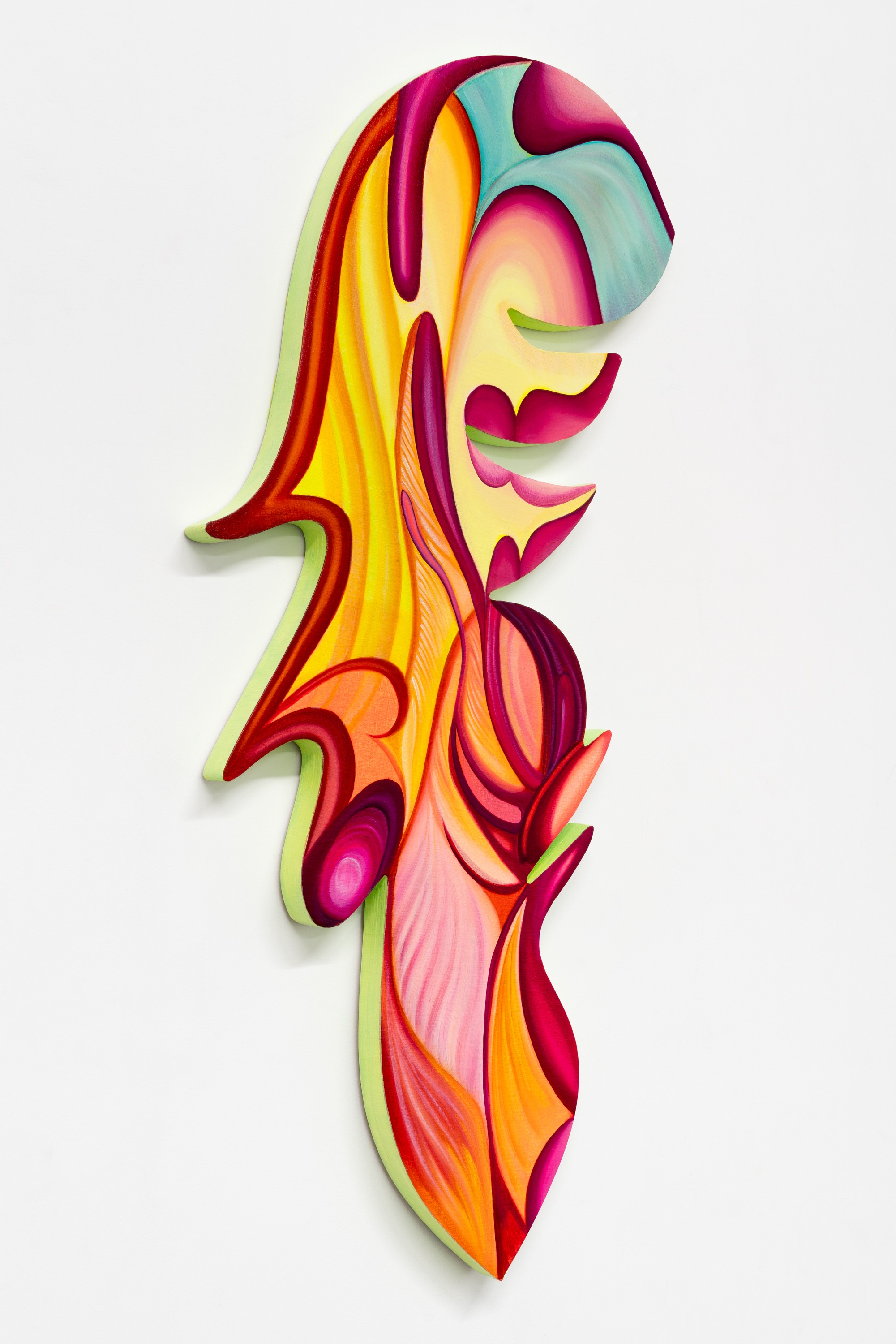 Artwork by Maude Deslauriers, Wind Portal II, Made of Flashe and oil on linen over panel 