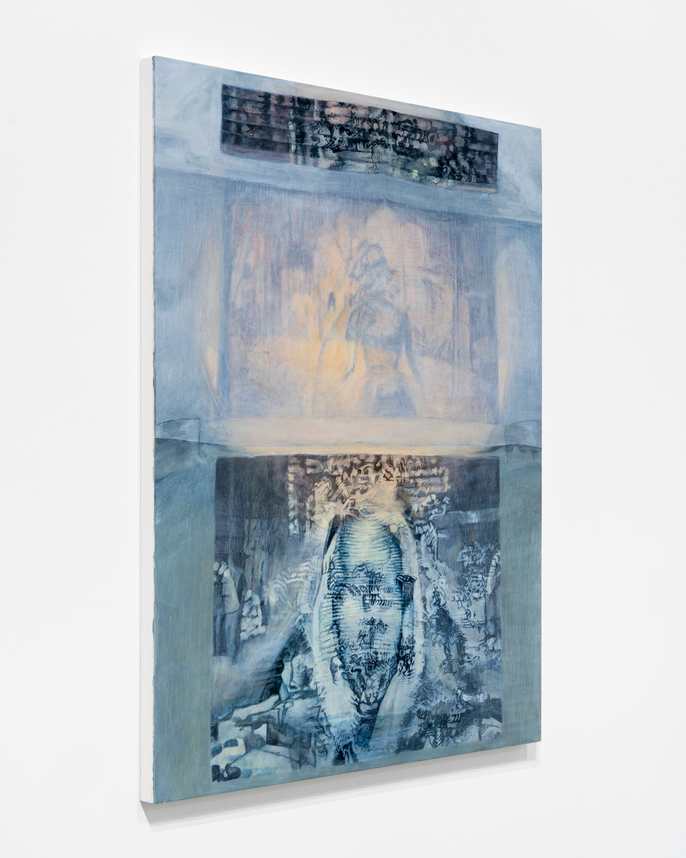 Artwork by Megan Wade-Darragh, Shroud, Made of Oil on wood panel 