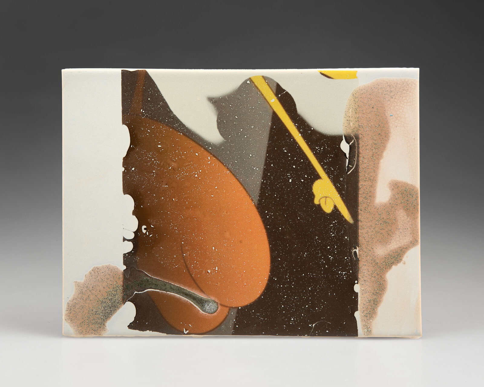 Artwork by Meghan Smythe, Paris (torso with tile head), Made of Ceramic, glaze, industrial tile, ceramic decal 