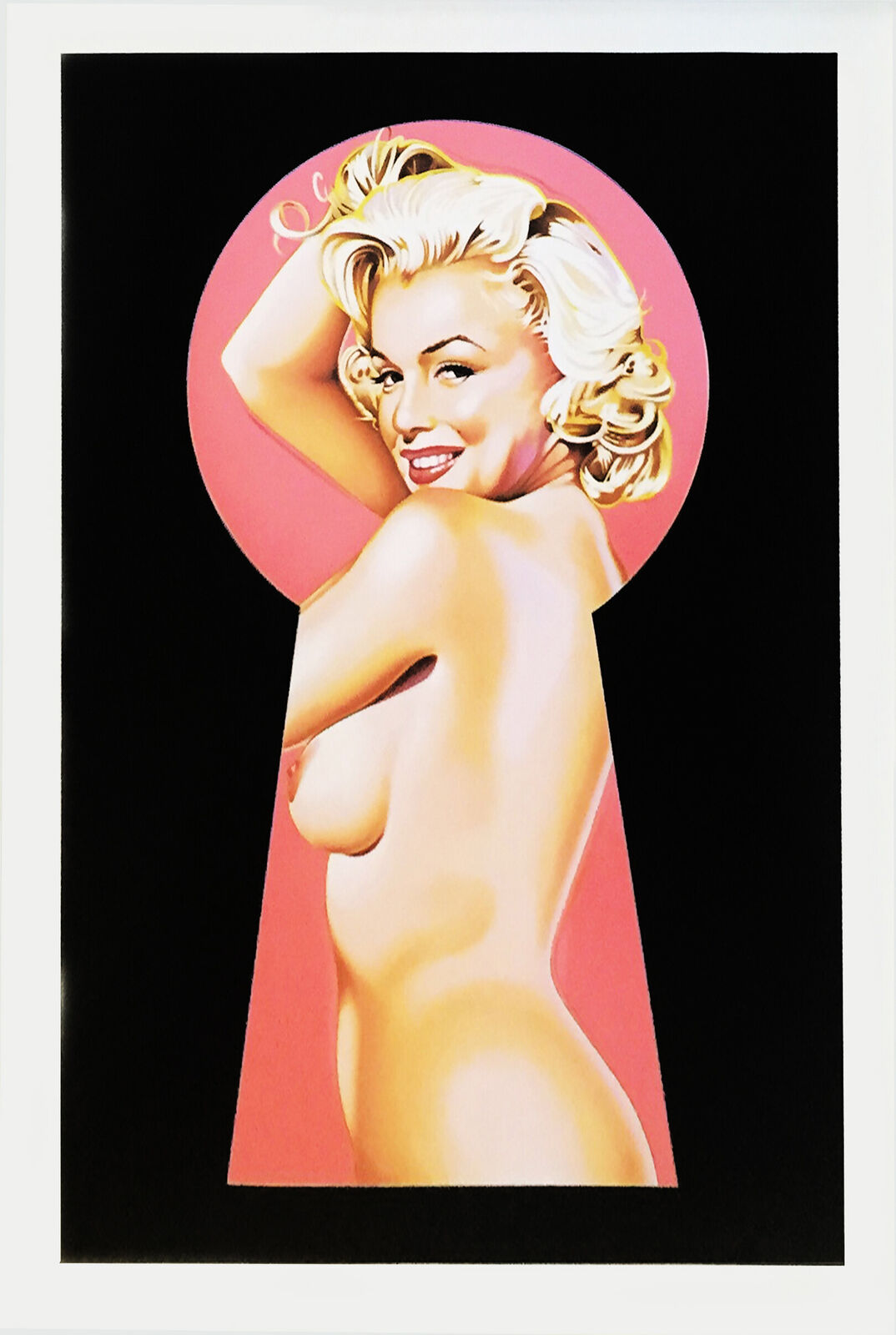 Artwork by Mel Ramos, PEEK A BOO MARILYN TRIPTYCH, Made of Lithograph 