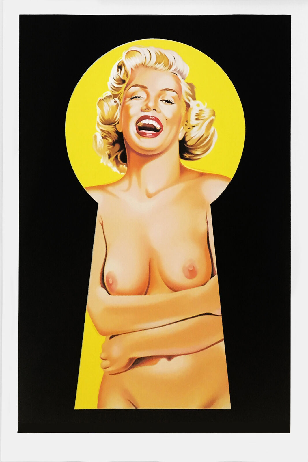 Artwork by Mel Ramos, PEEK A BOO MARILYN TRIPTYCH, Made of Lithograph 