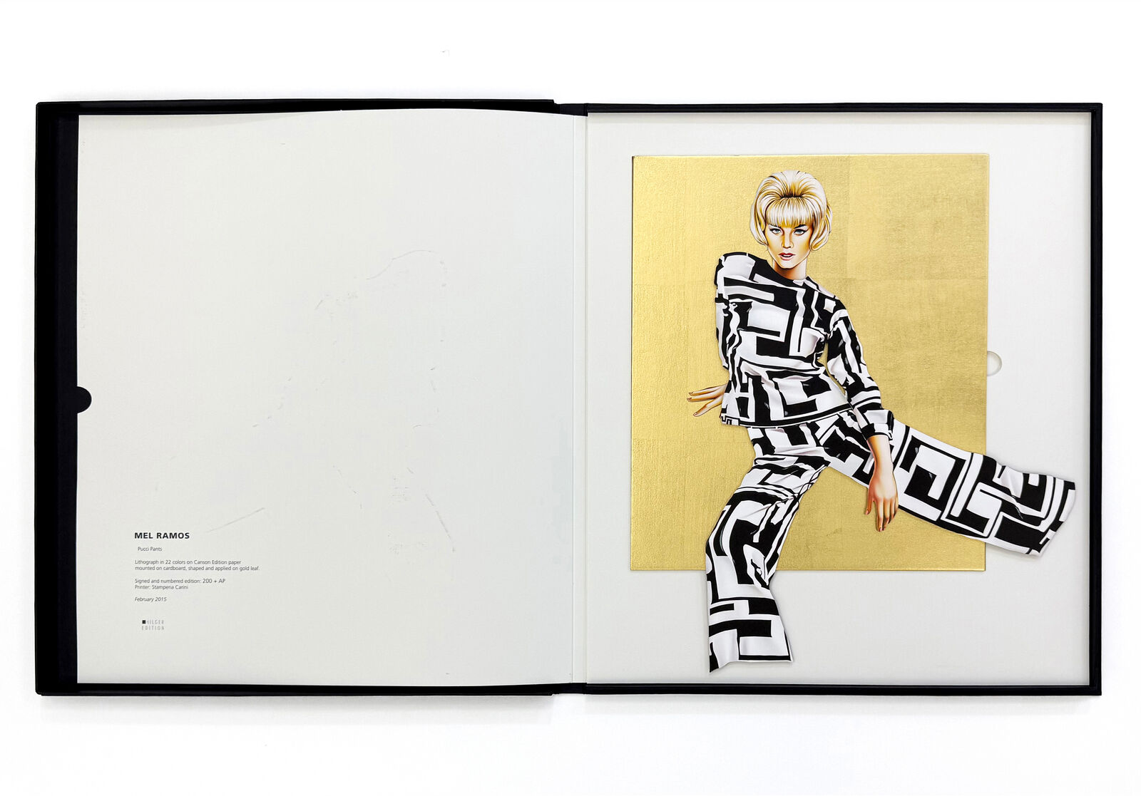 Artwork by Mel Ramos, Pucci Pants (Lithograph with Gold Leaf), Made of Lithograph 